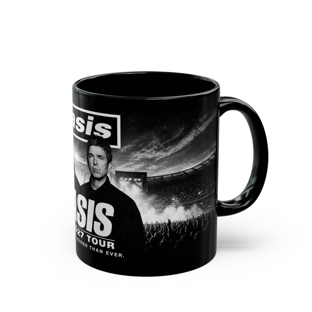 Oasis The 2027 Tour Inspired Black Coffee Mug