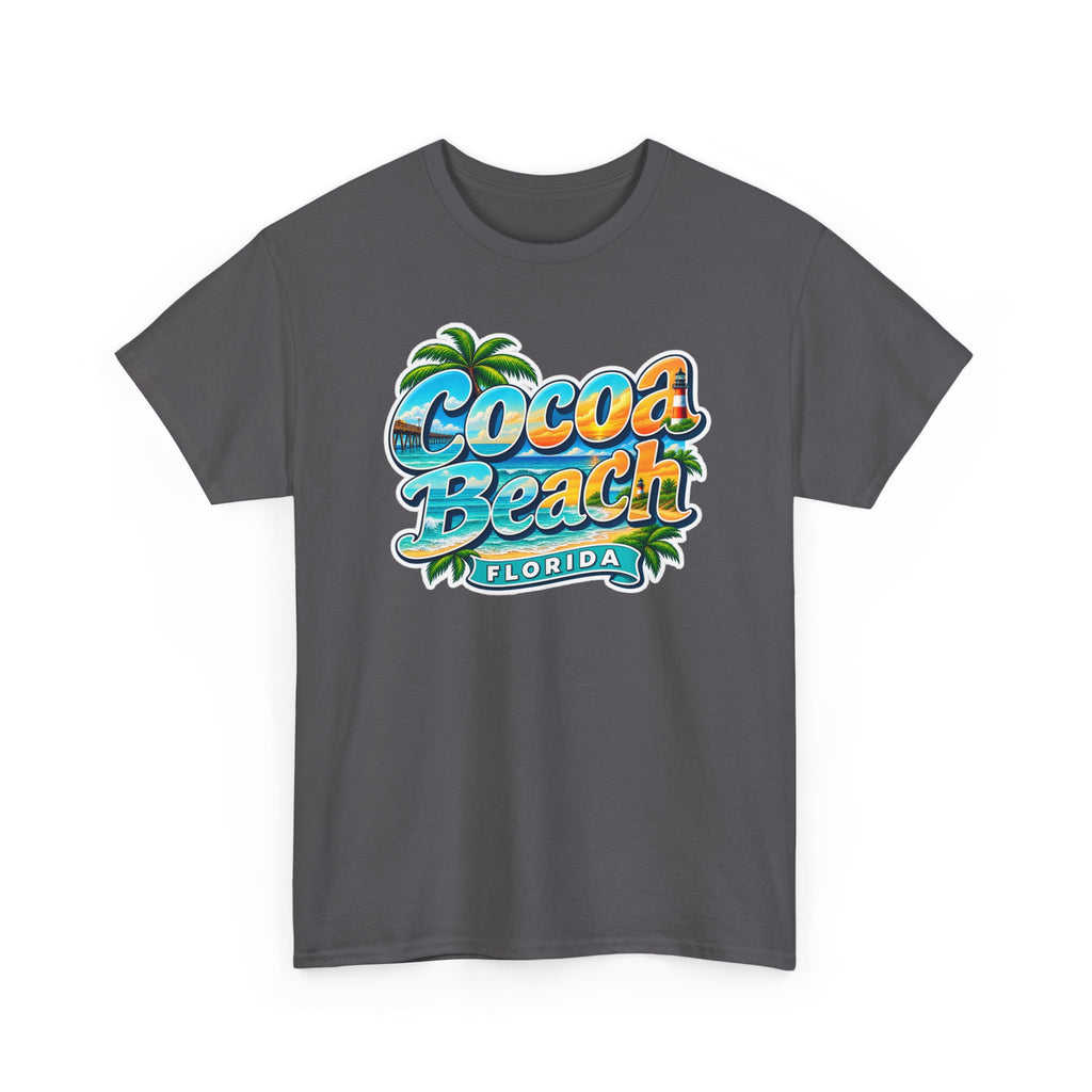 Cocoa Beach Florida Vintage Surf Cotton T-Shirt