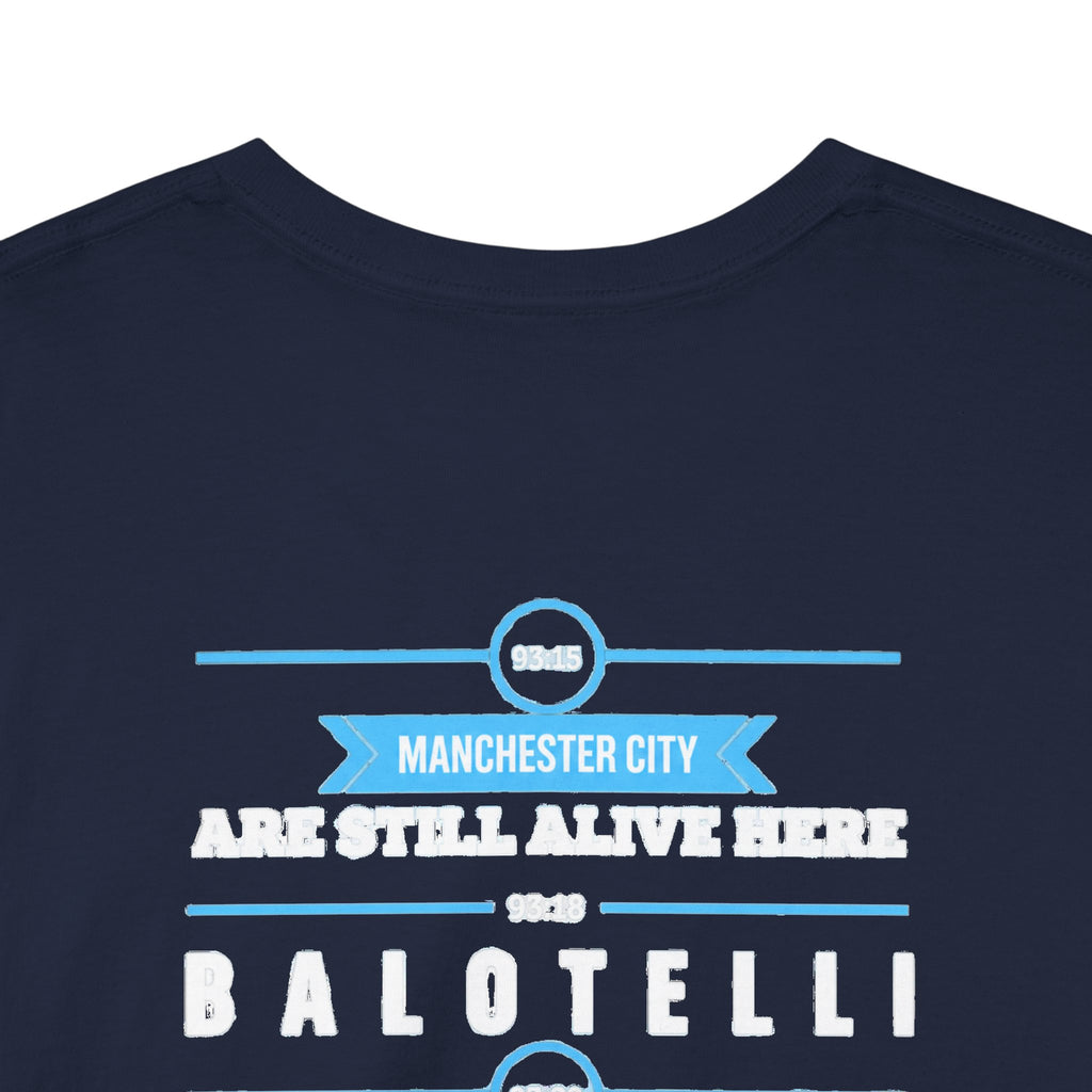 Manchester City Vintage Football Tee — Aguero & Balotelli Fan Shirt