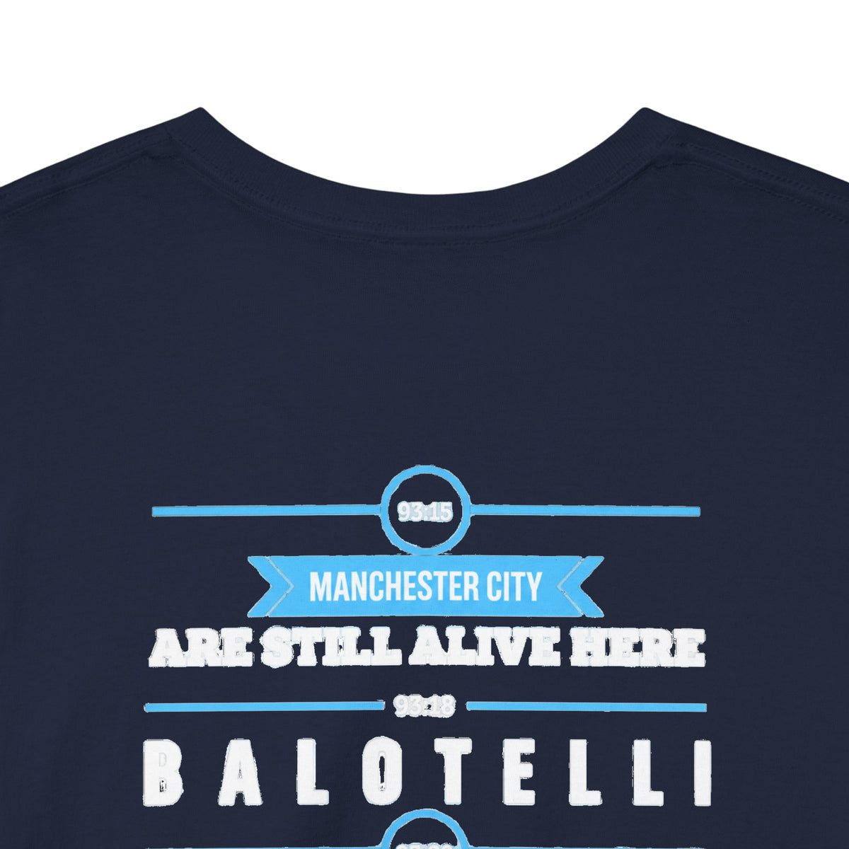 Manchester City Vintage Football Tee — Aguero & Balotelli Fan Shirt