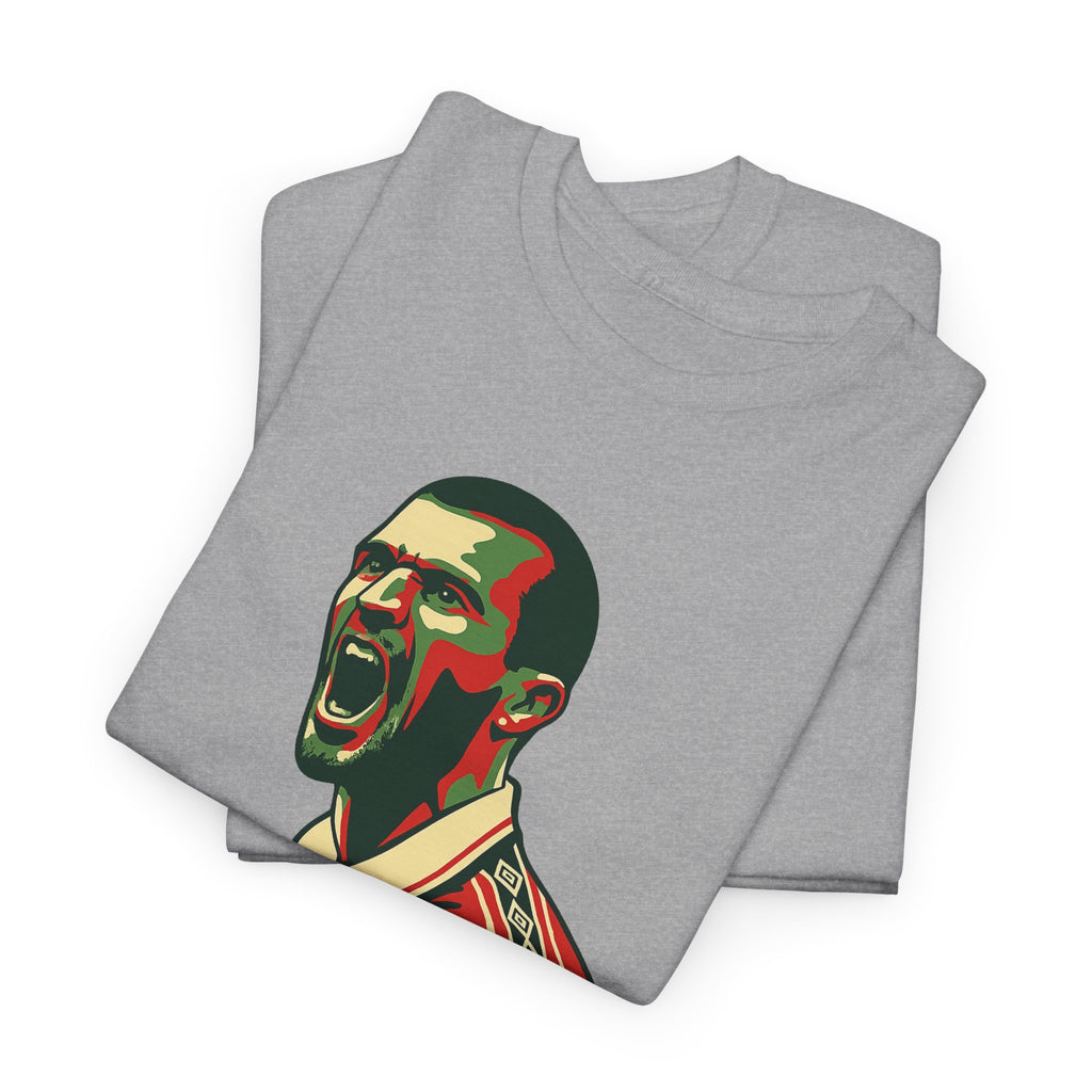 Roy Keane Retro Soccer Tee - Iconic Football Legend Graphic Shirt