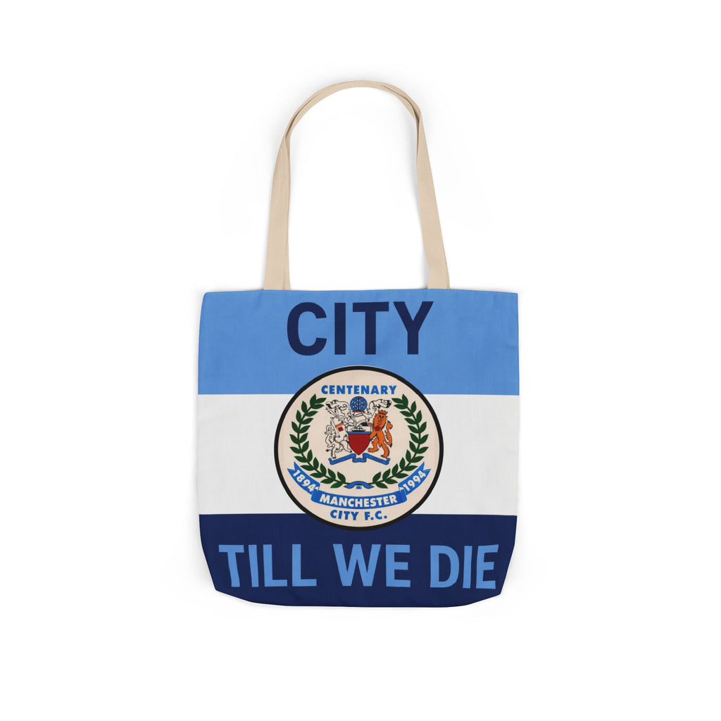 City Till We Die Canvas Tote Bag — Football Fan Flag Tote