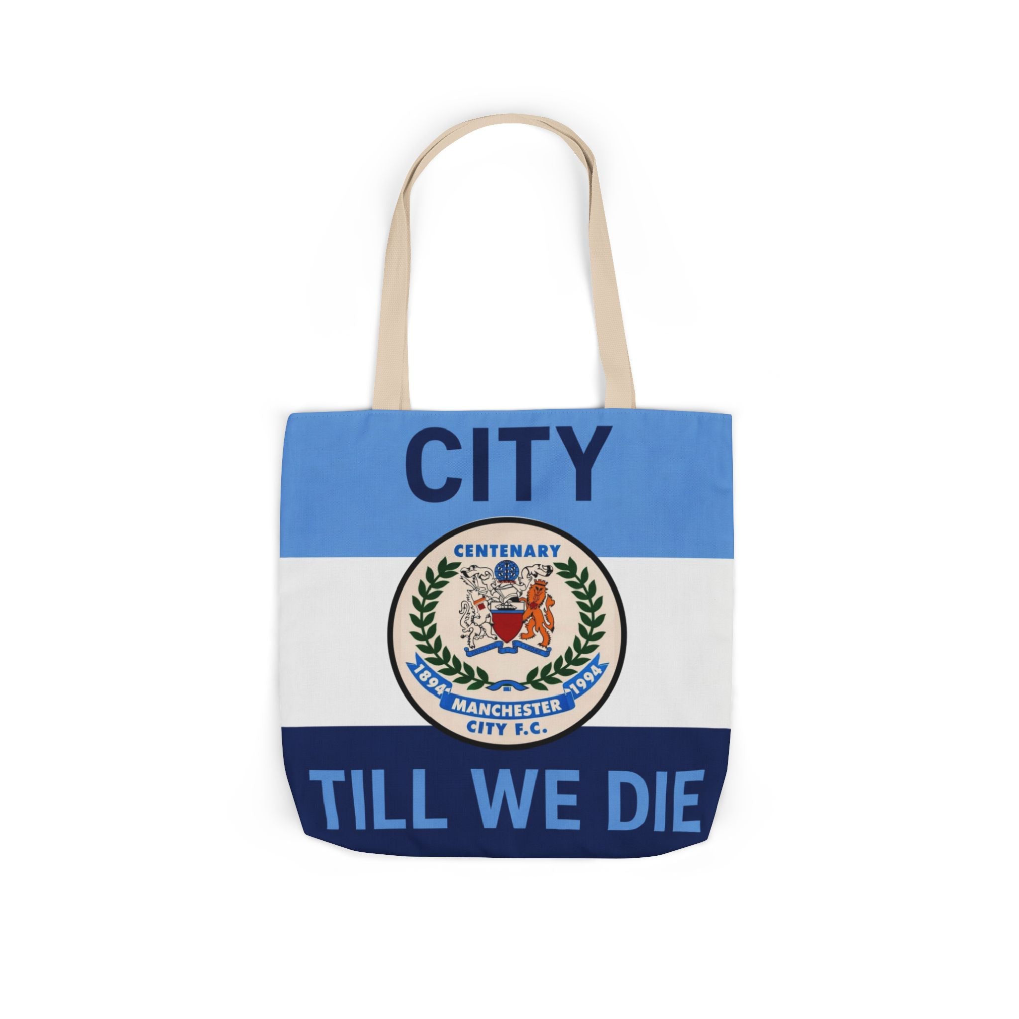 City Till We Die Canvas Tote Bag — Football Fan Flag Tote