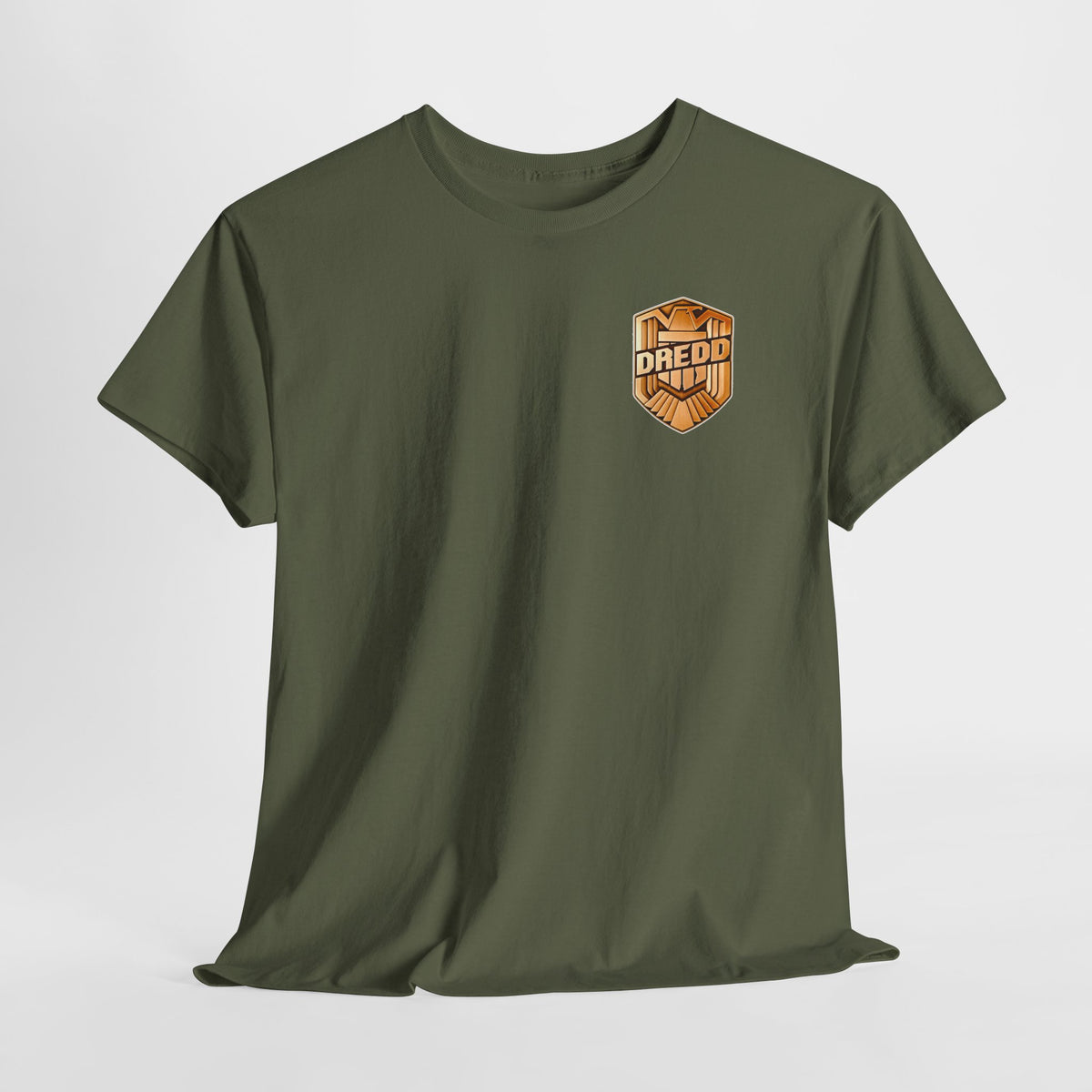 Dredd Shield Badge T-Shirt — Retro Law Enforcement Logo Tee