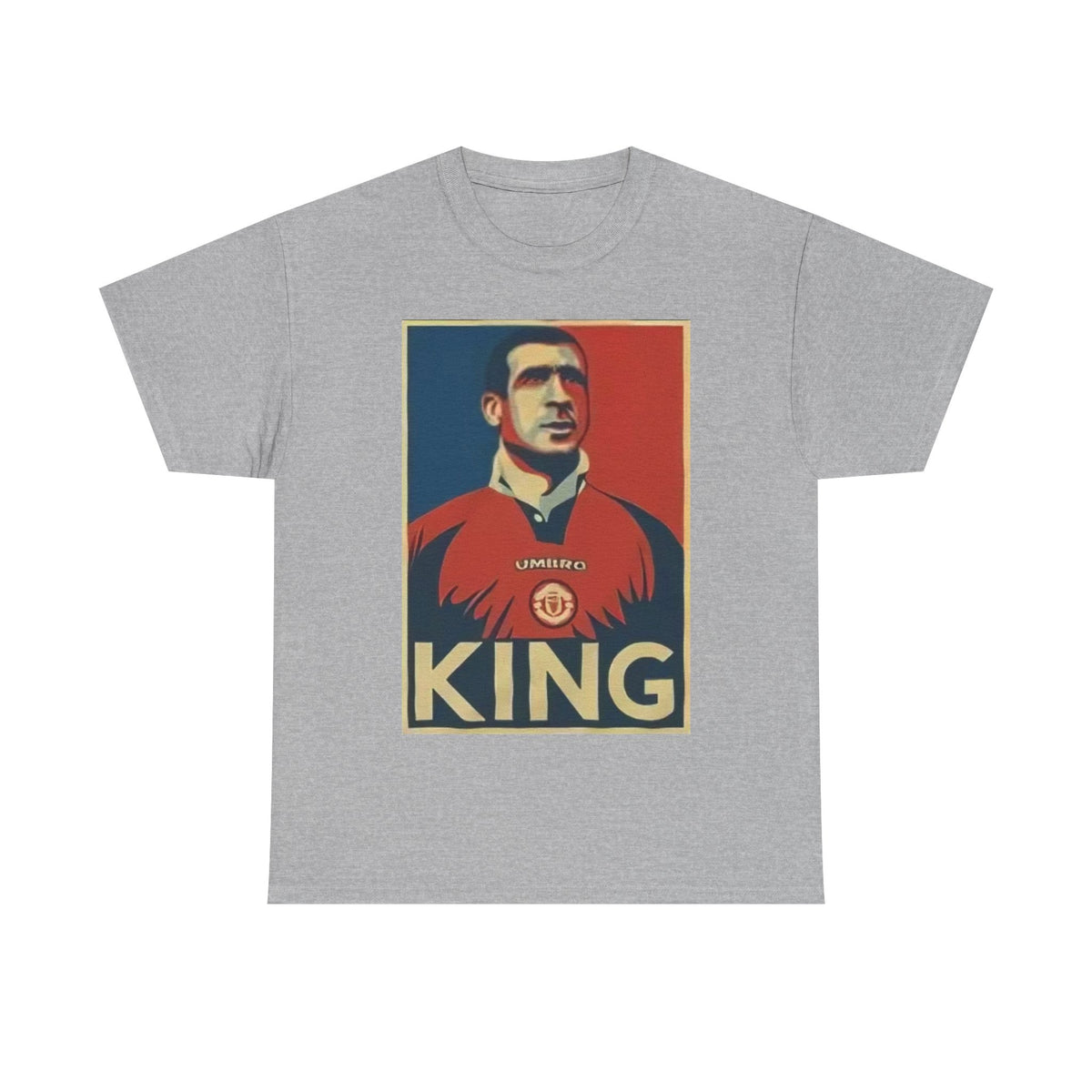 Eric Cantona King Manchester United Graphic Tee — Retro Sports Poster Football Shirt