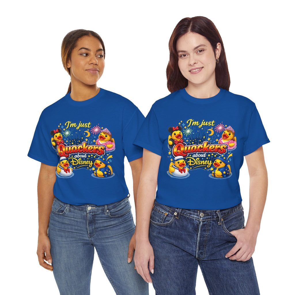 Quackers About Disney Rubber Duck Tee — "I'm Just Quackers About Disney" Graphic T-Shirt