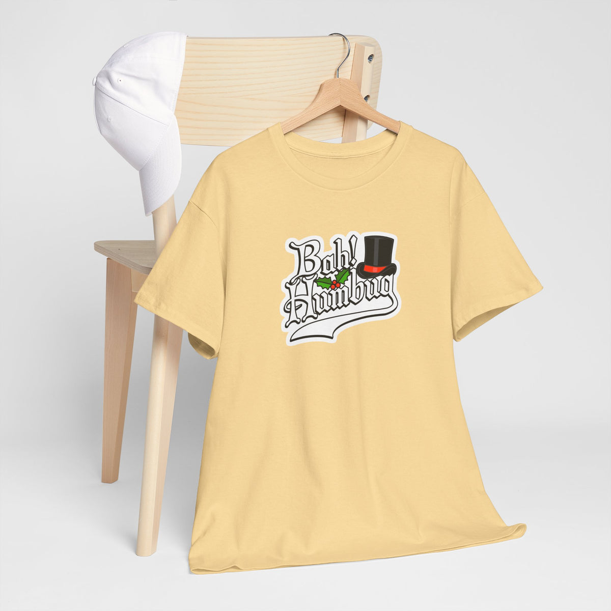 Bah Humbug Christmas Graphic Cotton T-Shirt / Tee