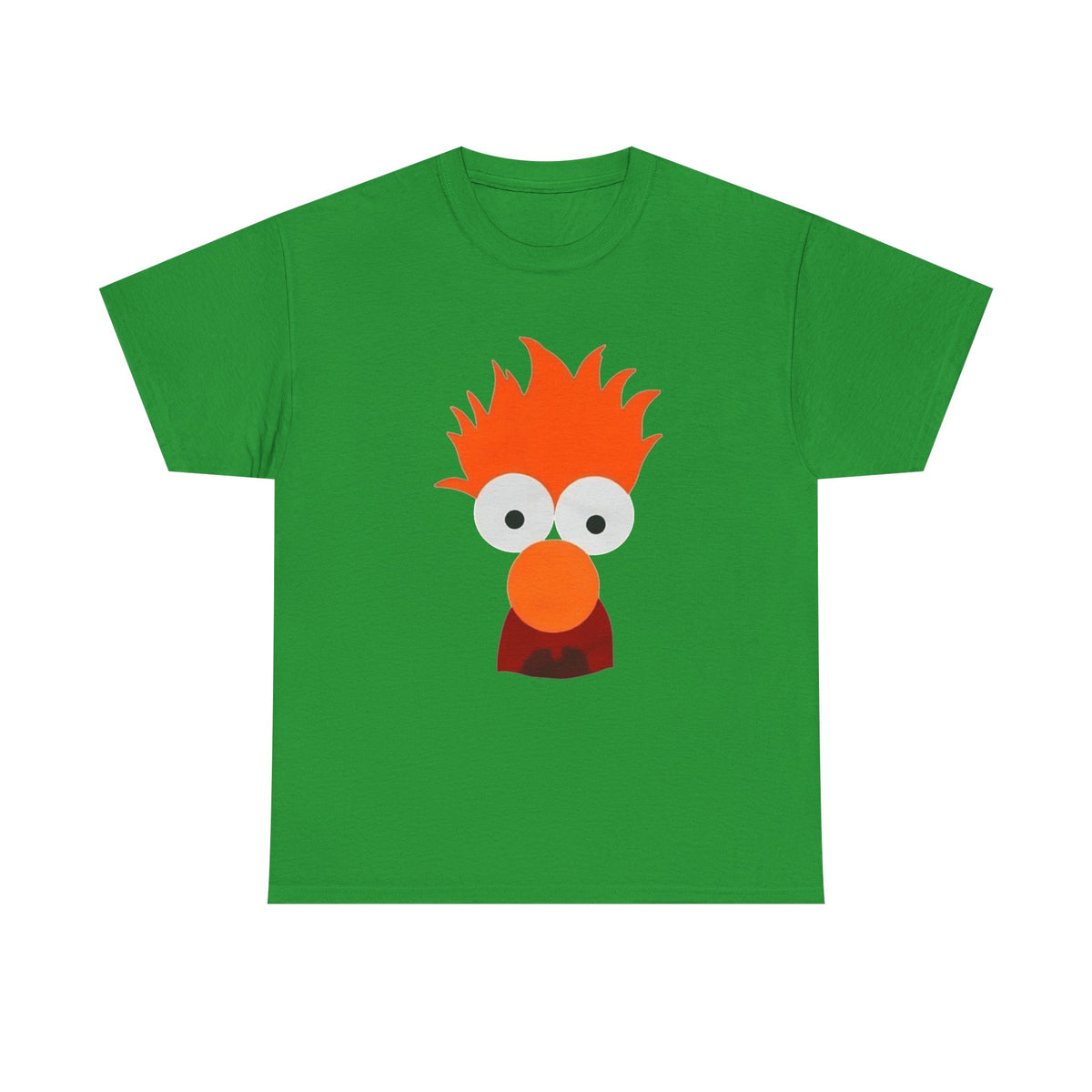 Beaker-Inspired Graphic Tee — Cute Orange Muppet Face T-Shirt