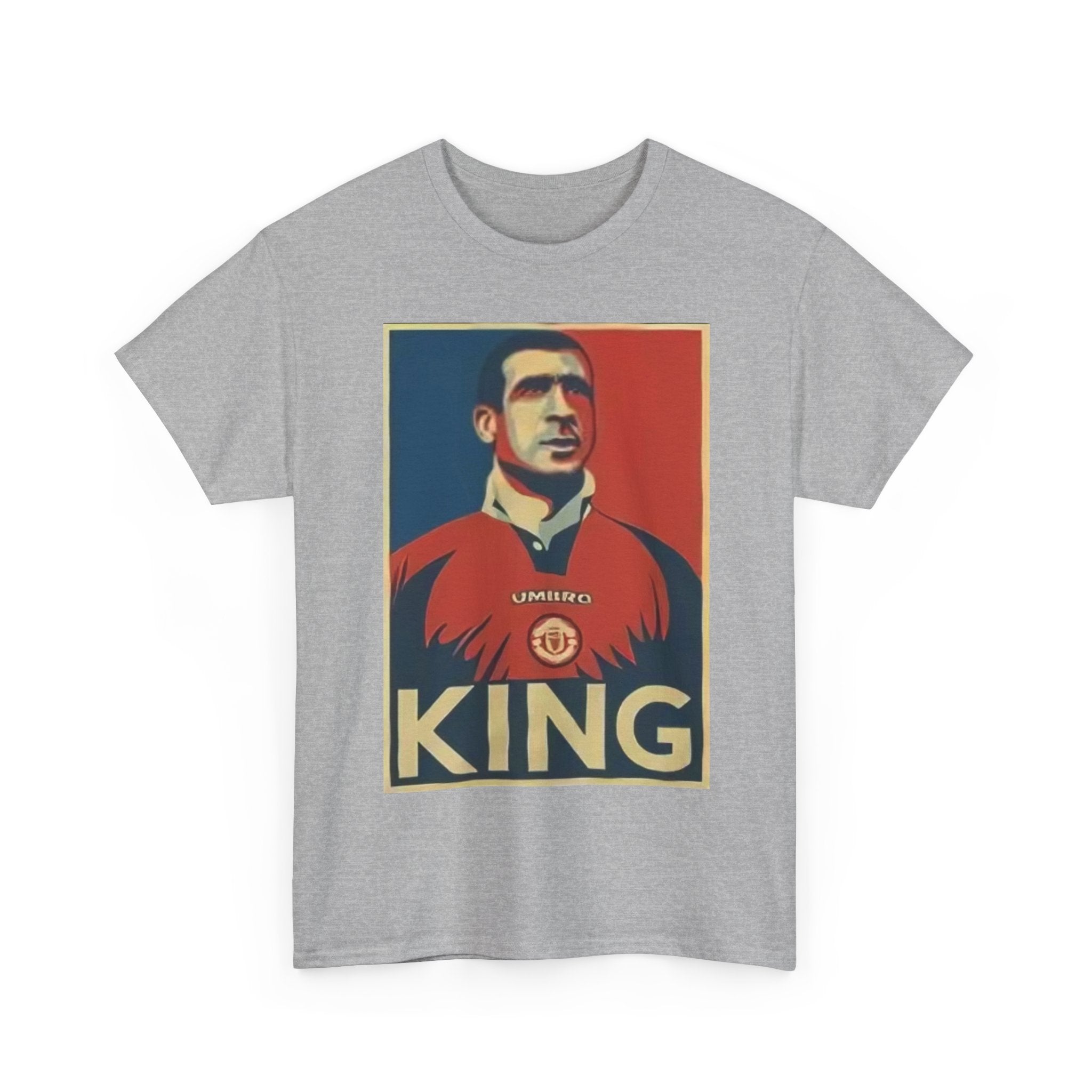 Eric Cantona King Manchester United Graphic Tee — Retro Sports Poster Football Shirt