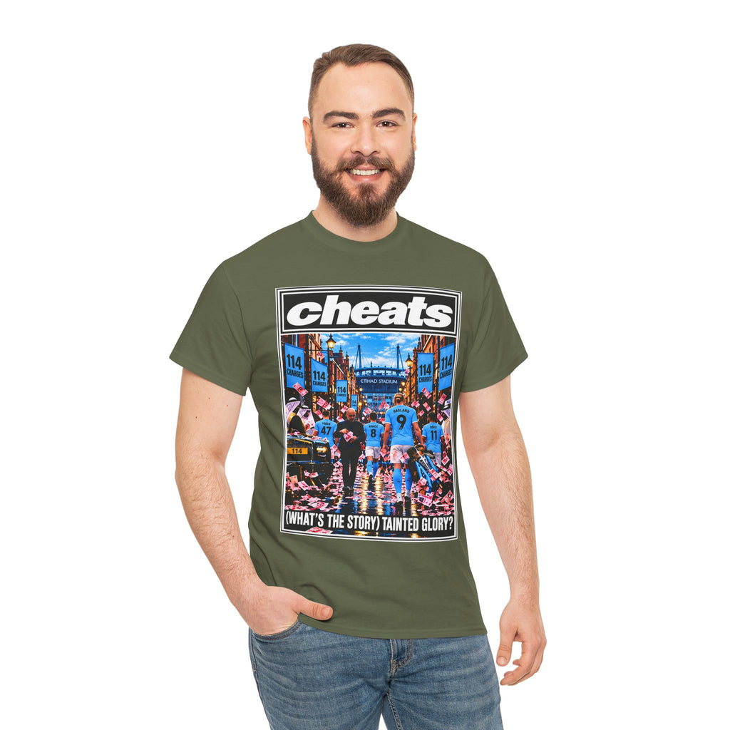 Cheats “What’s the Story? Tainted Glory?” Sports Graphic Cotton T-Shirt