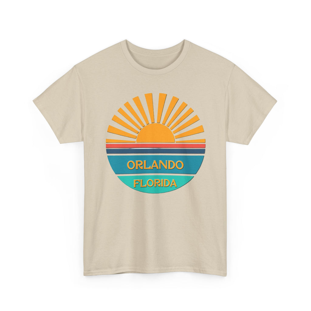 Orlando Florida Sunset T-Shirt – Retro Sunburst Vacation Tee