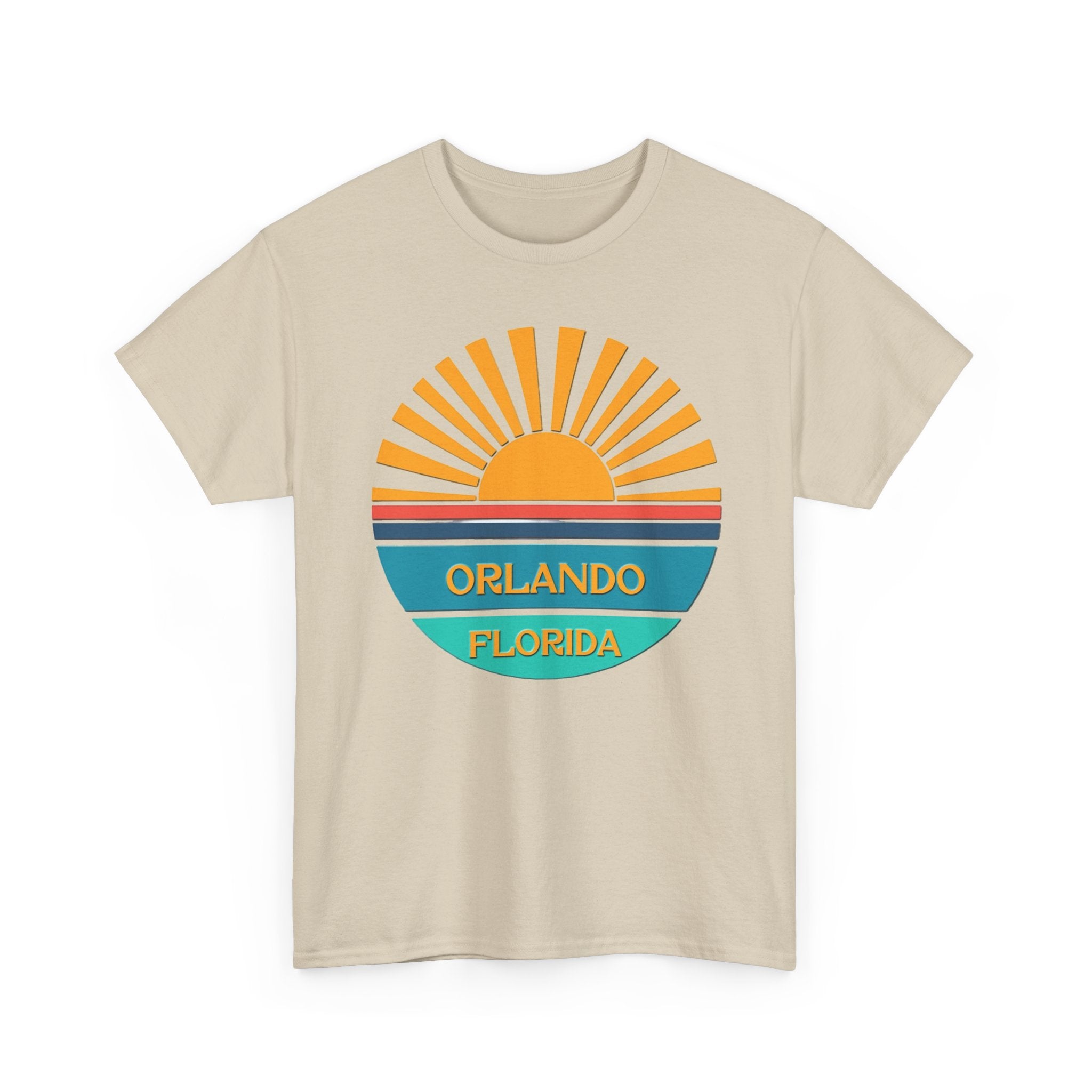 Orlando Florida Sunset T-Shirt – Retro Sunburst Vacation Tee