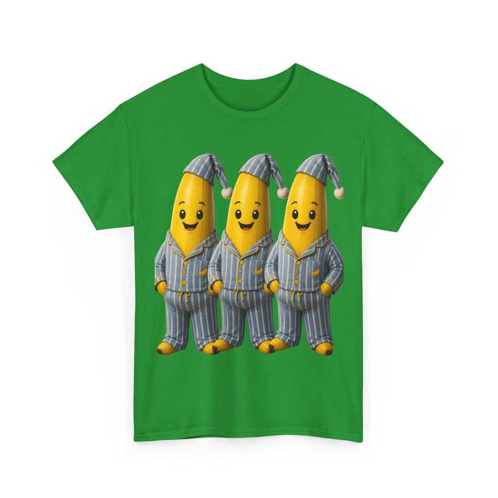Bananas in Pyjamas – Three Smiling Bananas in Striped Pajamas Graphic T-Shirt