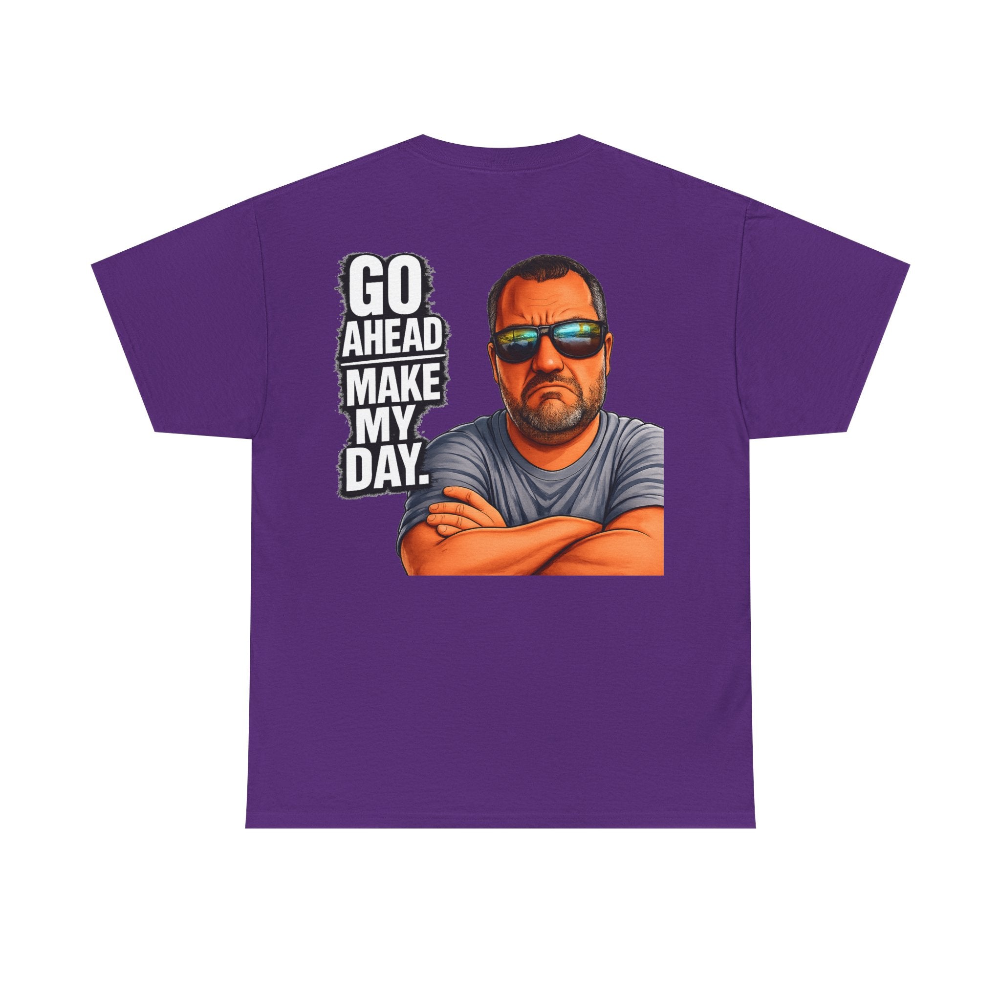 Go Ahead Make My Day T-Shirt — Sunglasses Guy Graphic Tee