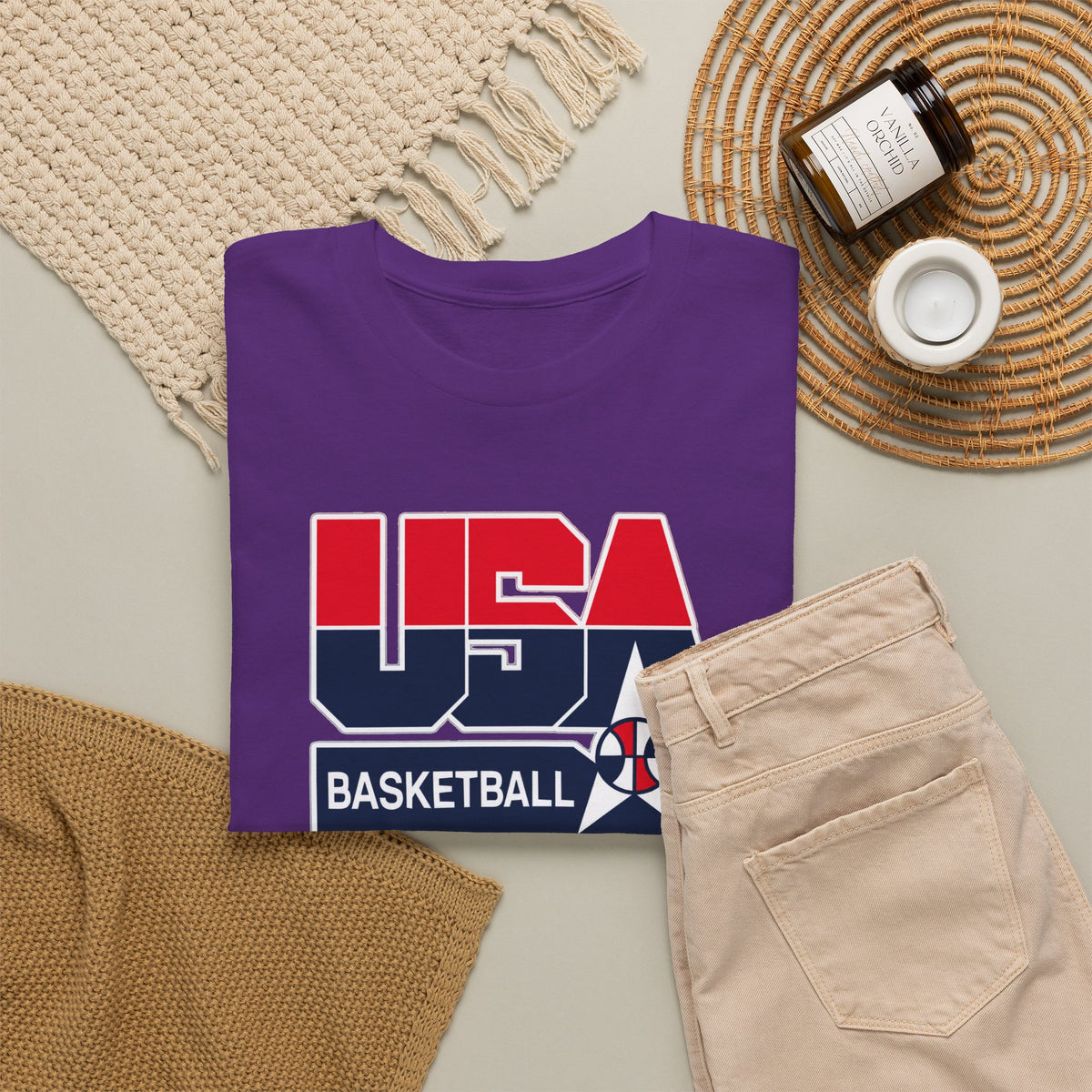 USA Basketball Patriotic Cotton T-Shirt / Tee