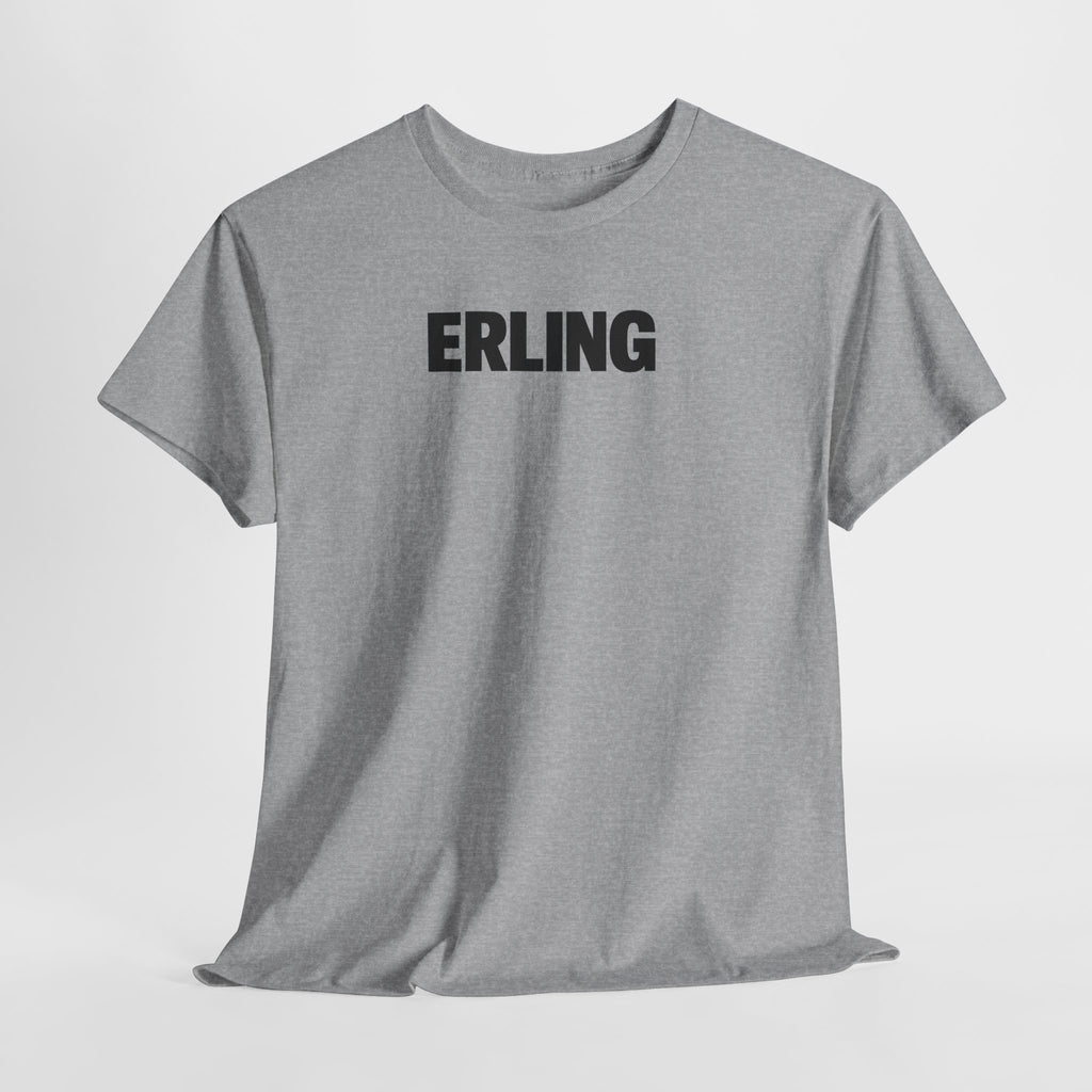 Erling Haaland Name Tee — Minimalist White Graphic T-Shirt