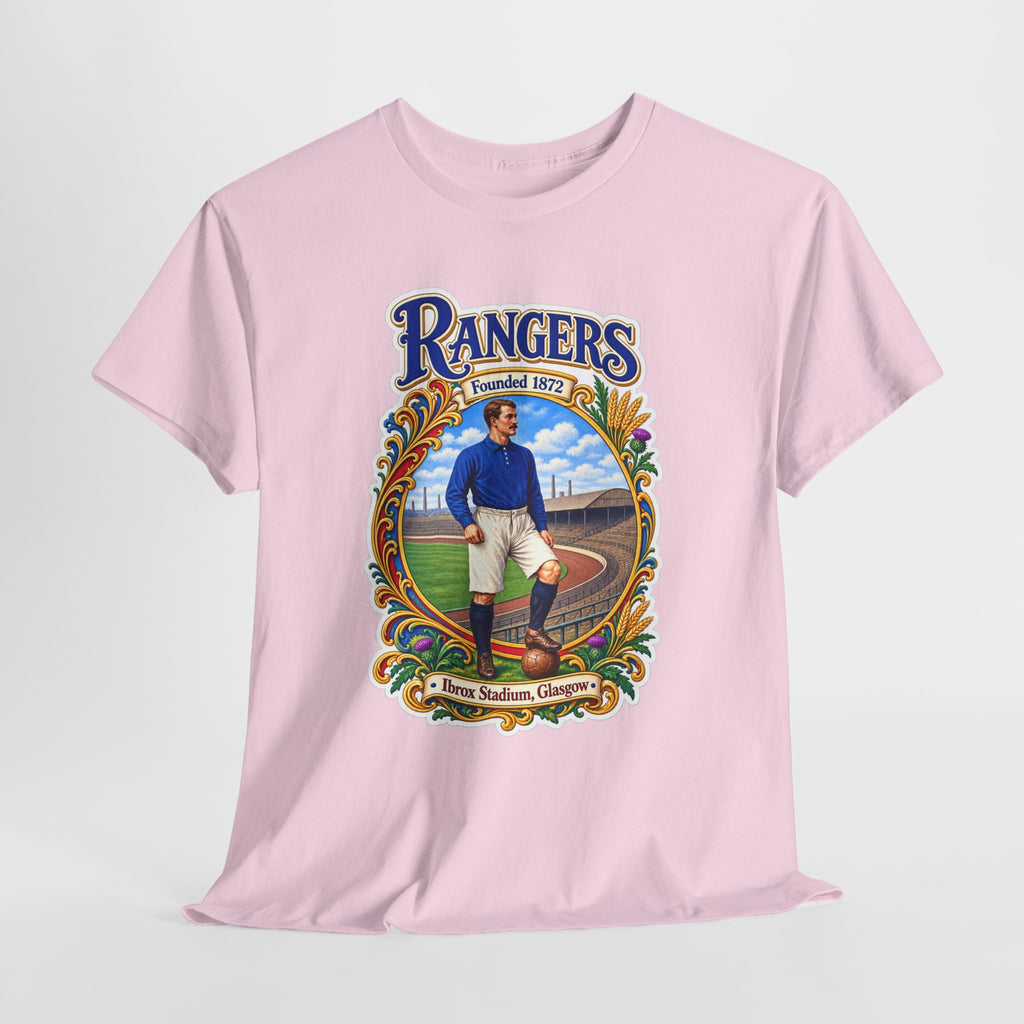 Rangers Retro Player Field Graphic Cotton T-Shirt