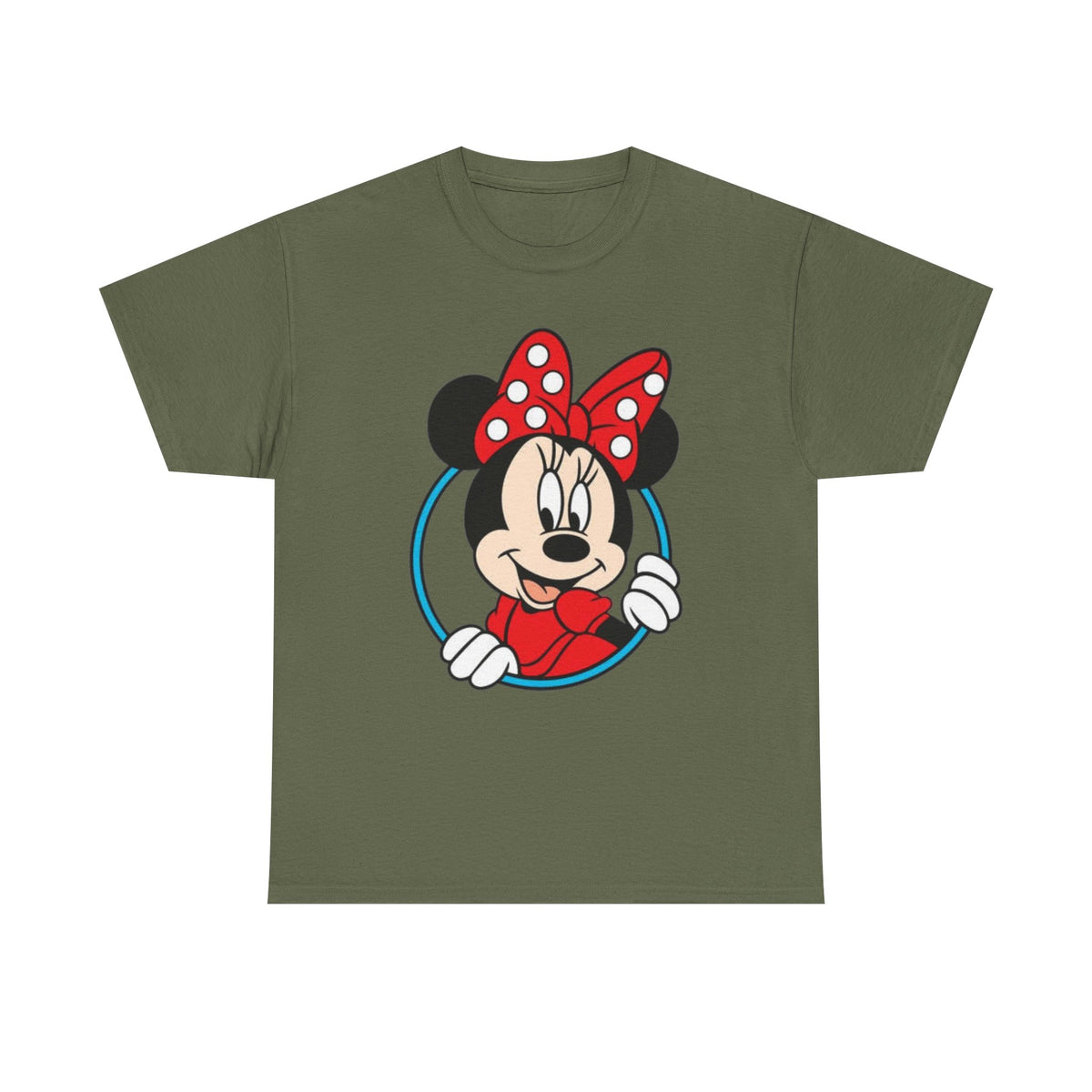 Minnie Mouse Retro Peeking Cotton T-Shirt / Tee