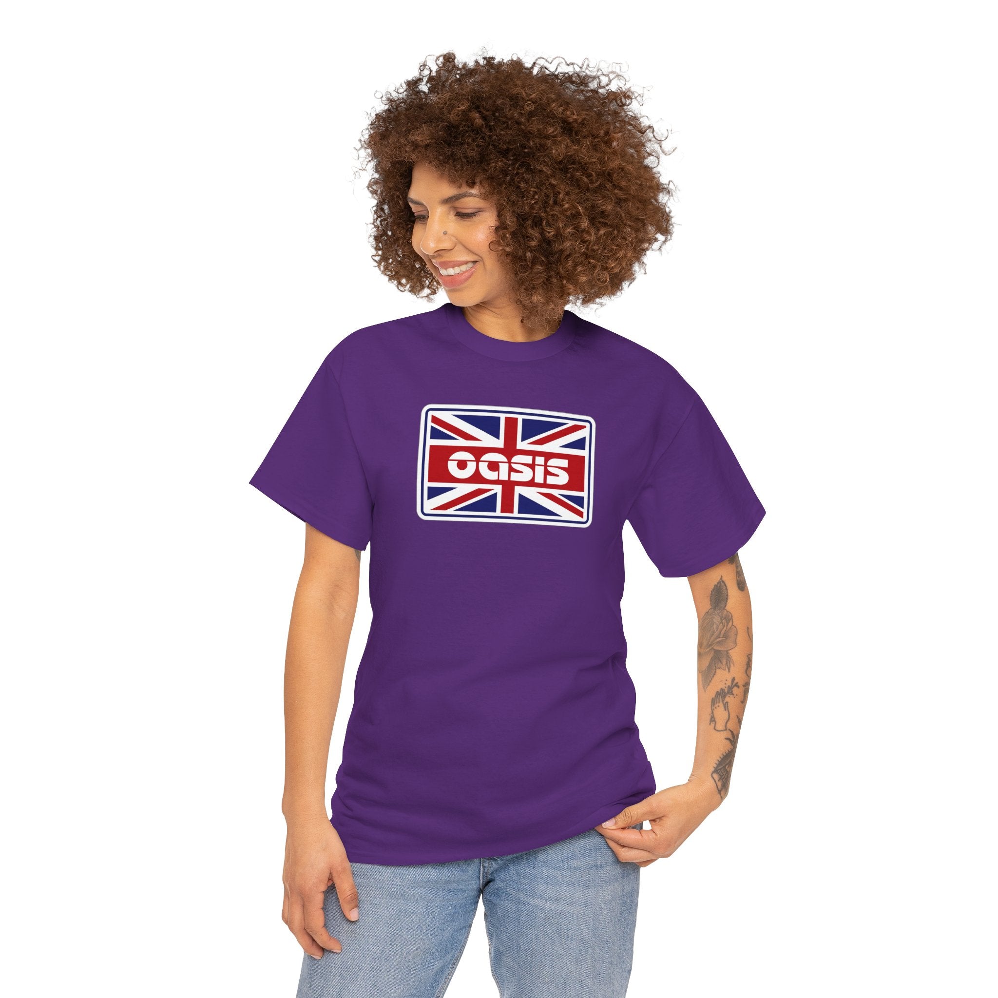 Oasis Union Jack Graphic Tee Cotton T-Shirt