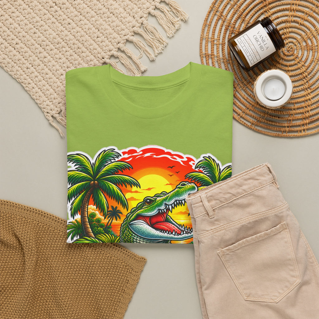 Florida Gator Sunset T-Shirt — Tropical Palm Beach Vacation Tee