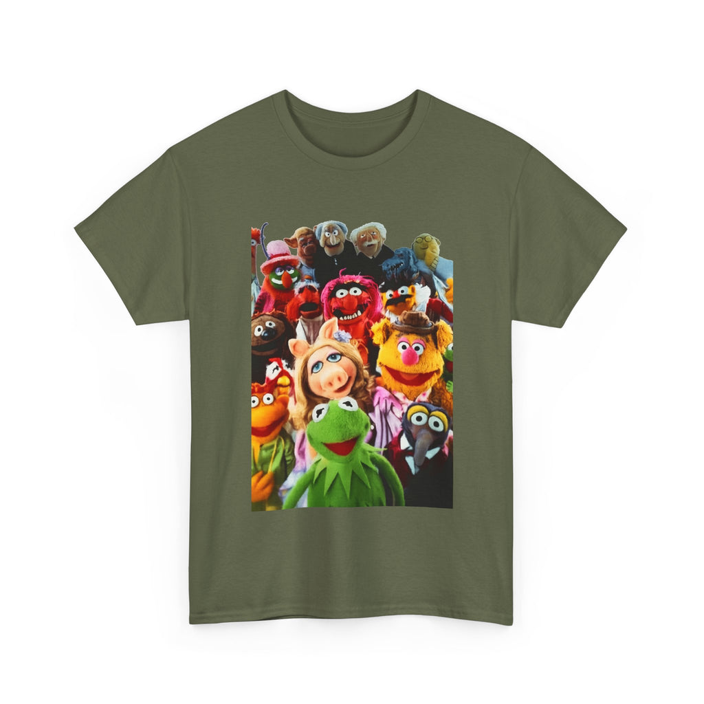 Muppets Puppet Ensemble Graphic Tee — Fun Family Cartoon Shirt