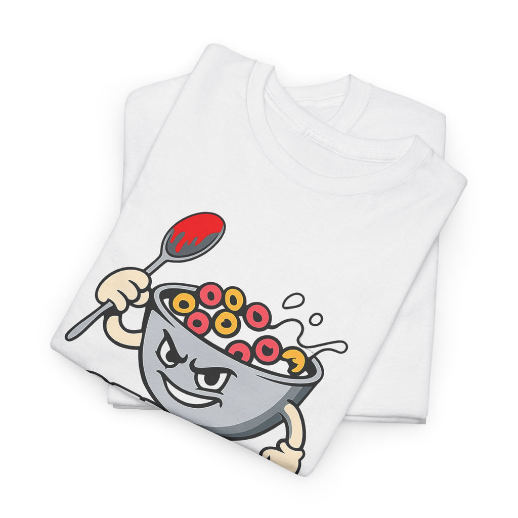Cereal Killer Graphic Tee — Funny Breakfast Cartoon T‑Shirt