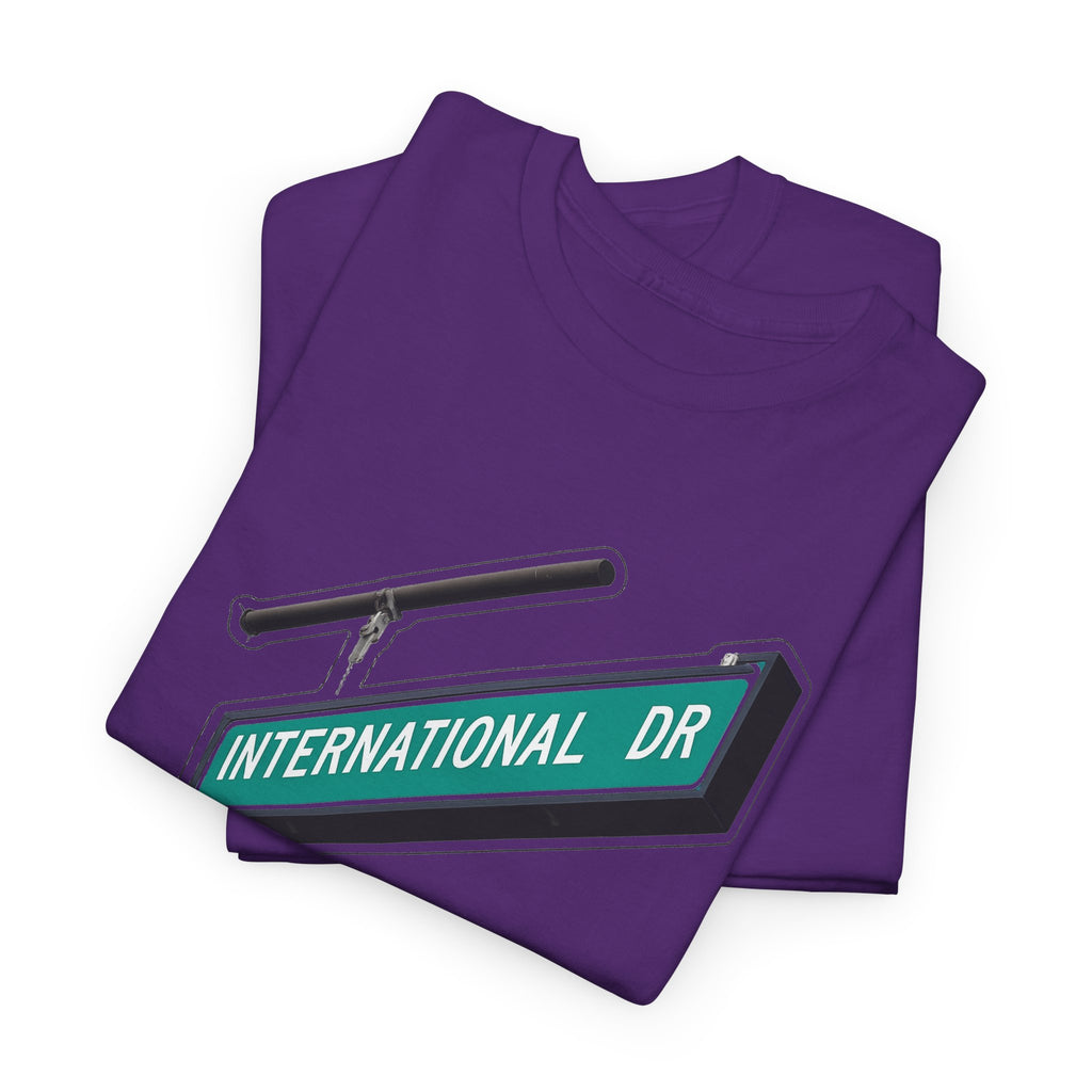 International Dr Street Sign Cotton T-Shirt