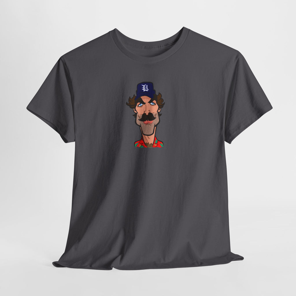 Magnum PI Retro Caricature T-Shirt — Retro Mustache Hat Portrait Tee