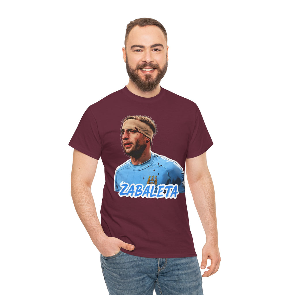 Zabaleta Manchester City Fan Tee — Retro Player Portrait Soccer T‑Shirt