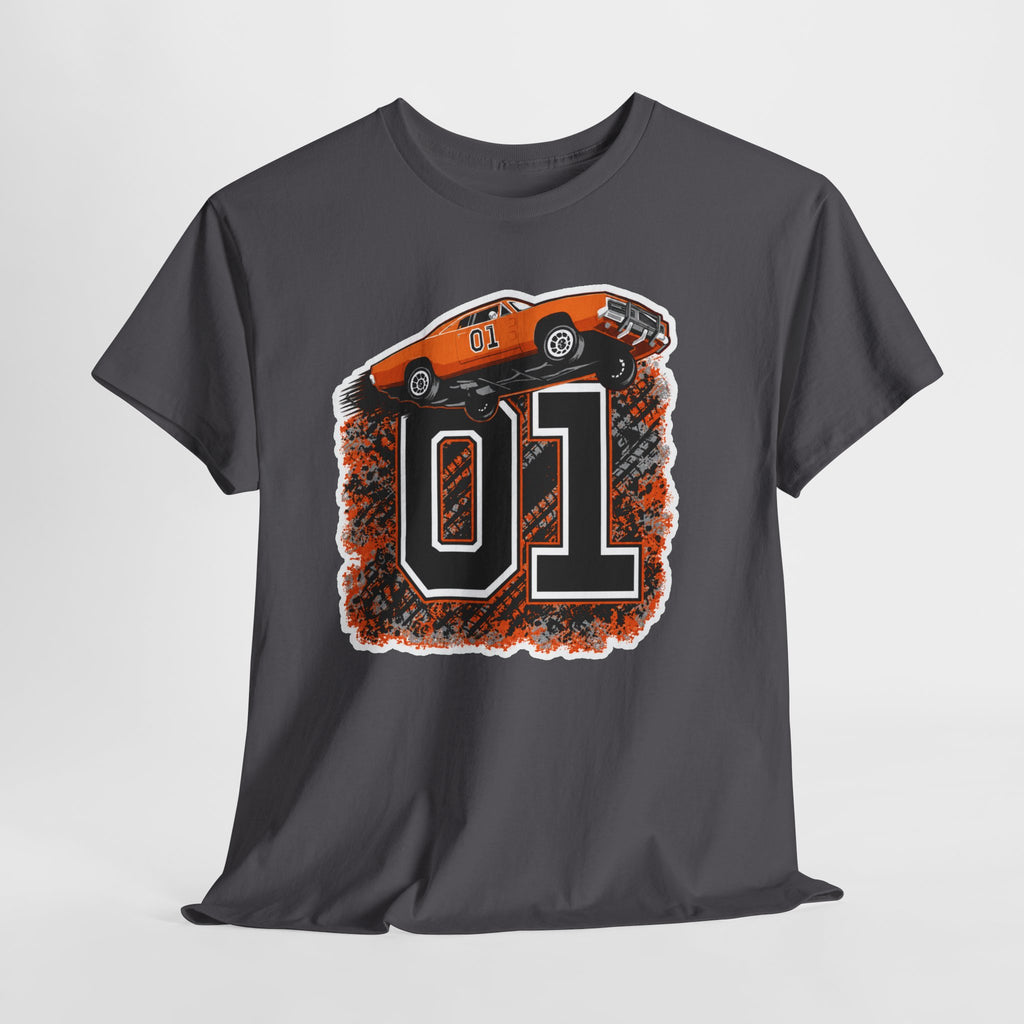Dukes of Hazzard Inspired Race Car '01' Graphic Tee
