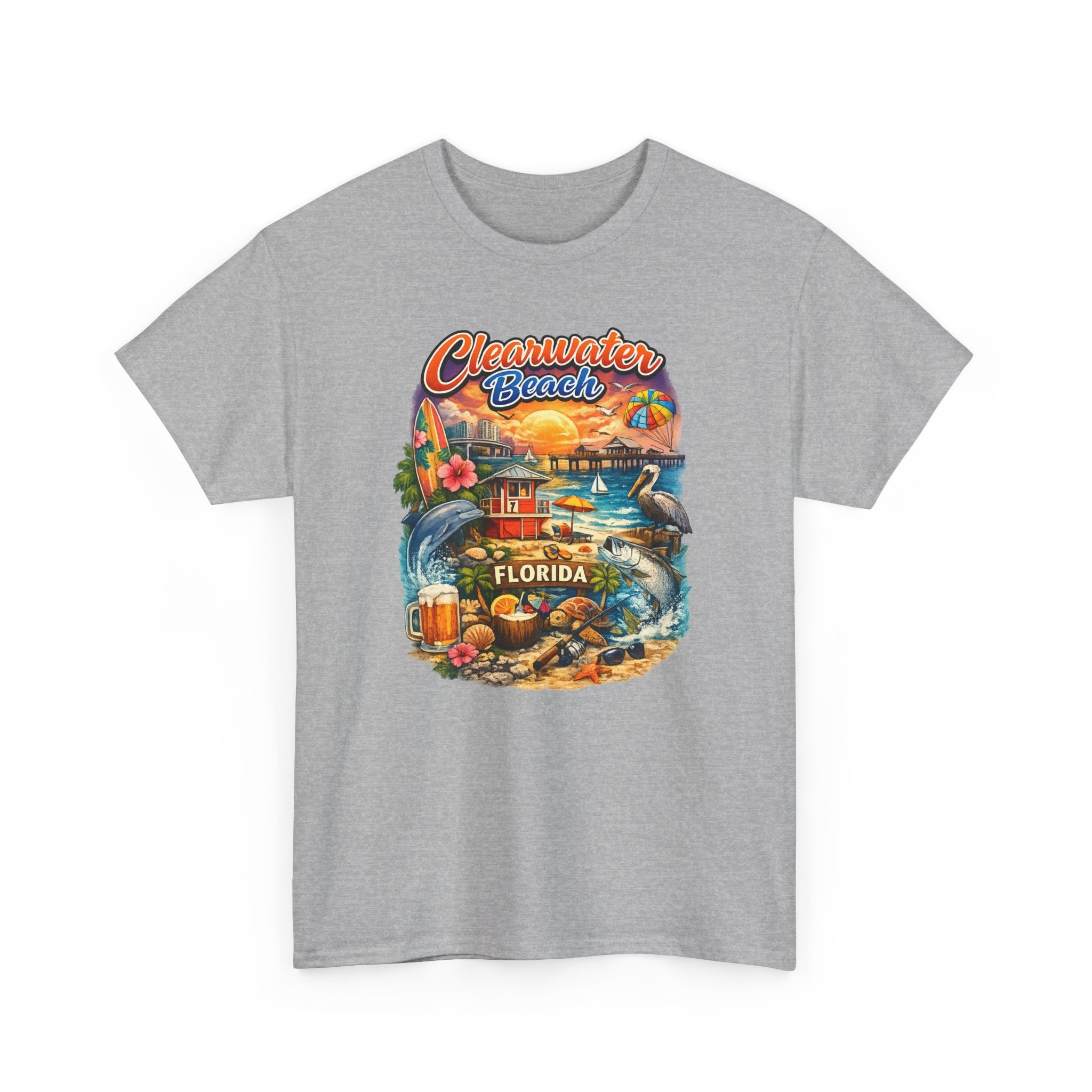 Clearwater Beach Florida Vintage Vacation T-Shirt