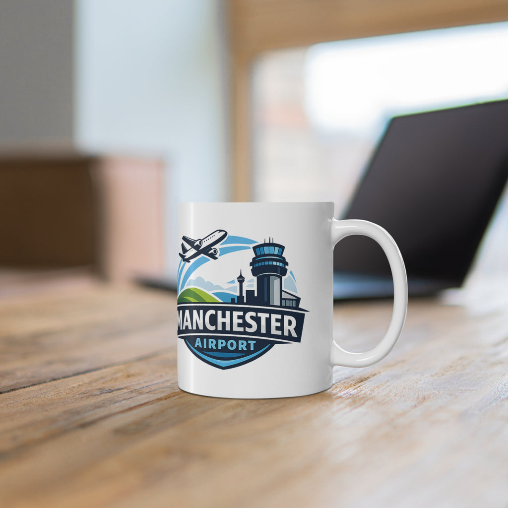 Manchester Airport Ceramic Coffee Mug — 11oz & 15oz Traveller Souvenir