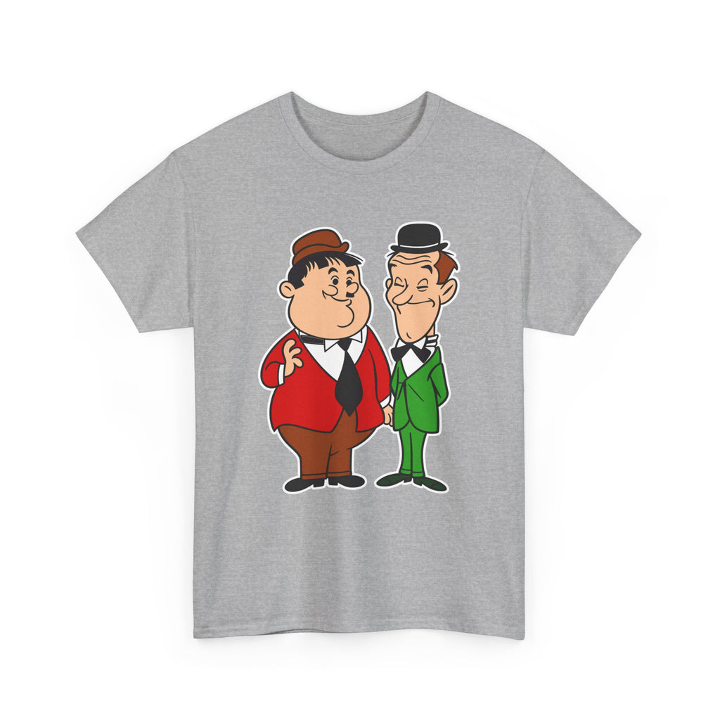 Comedy Duo Vintage Cartoon Cotton T-Shirt