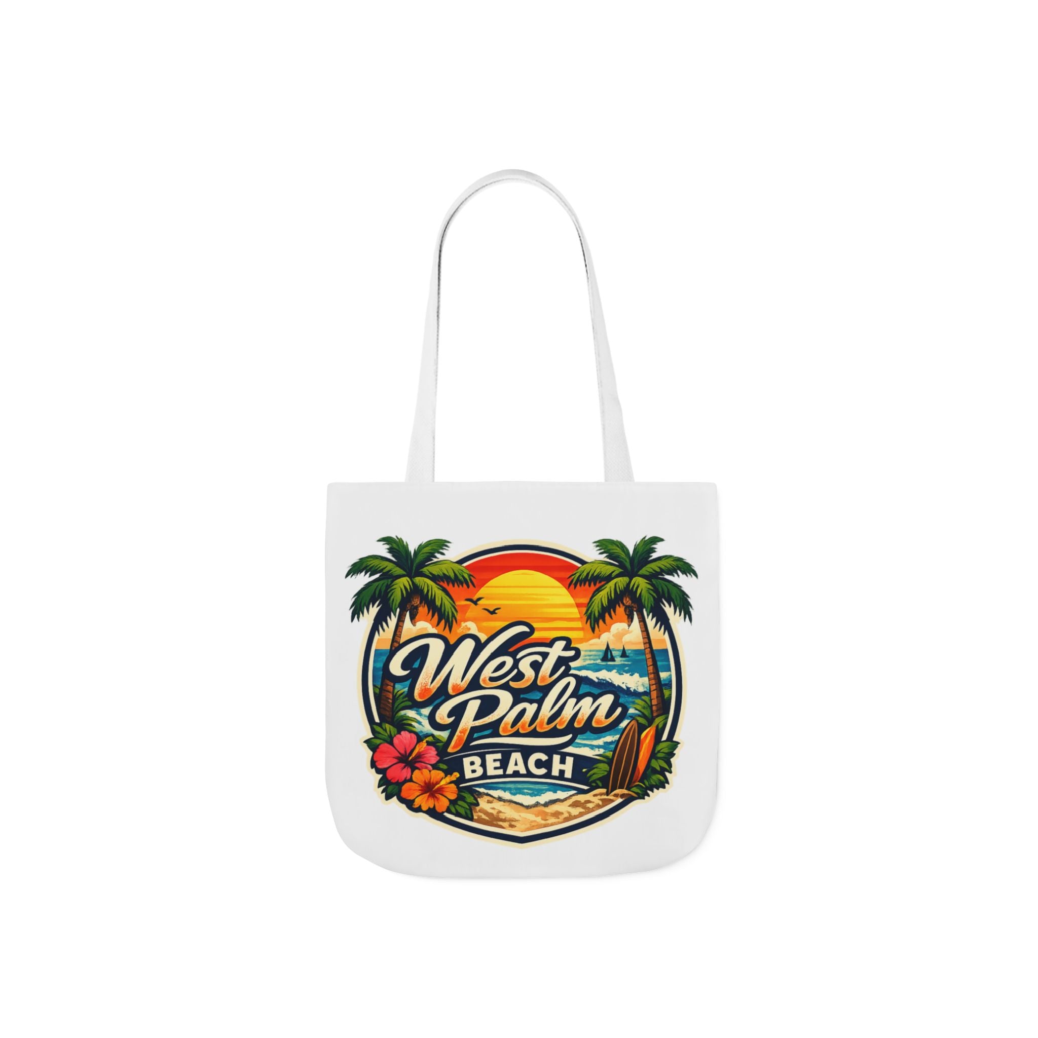West Palm Beach Vintage Sunset Tote