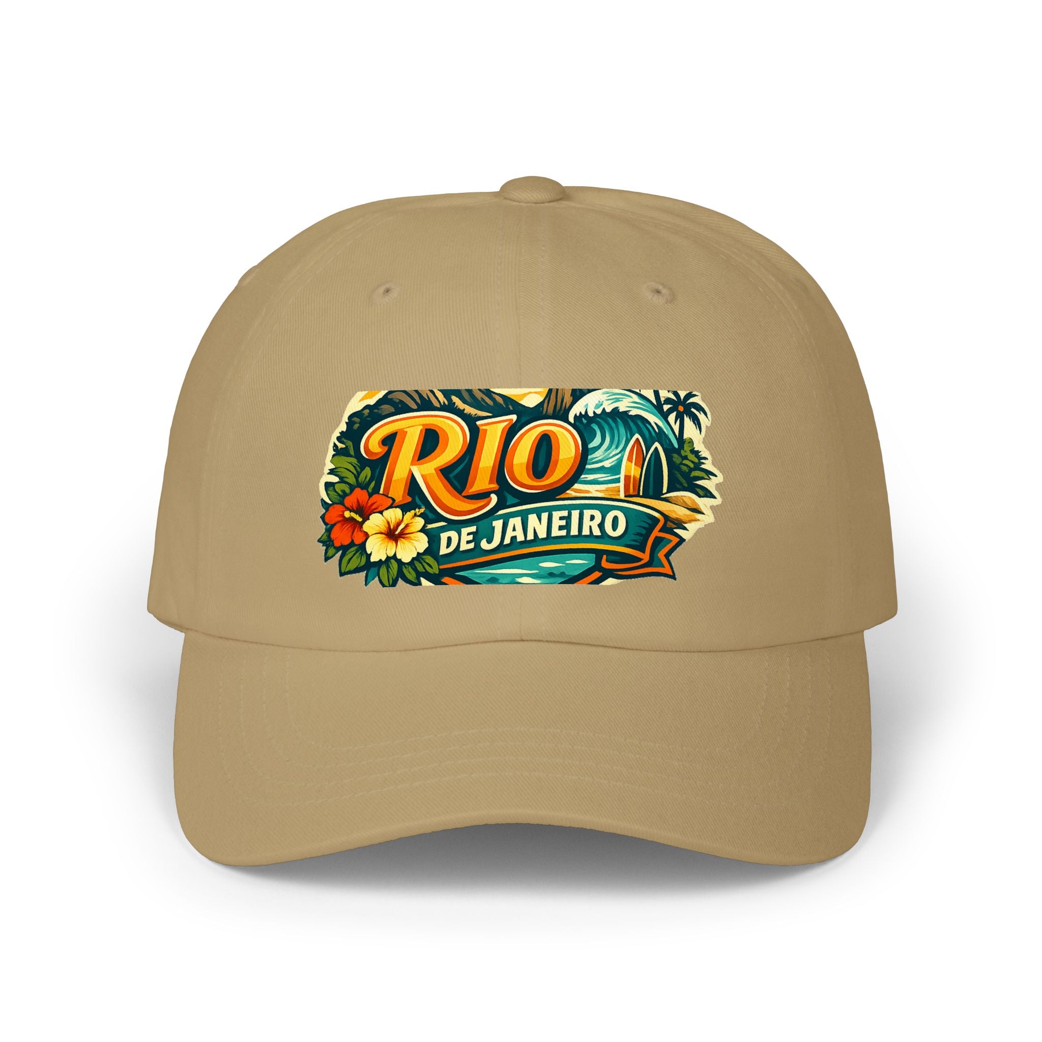 Rio de Janeiro Vintage Surf Dad Cap — Tropical Beach Hat