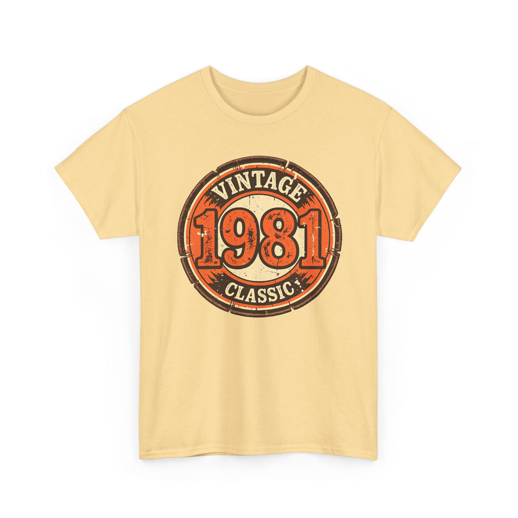 Vintage 1981 Classic T-Shirt — Retro Birthday Tee