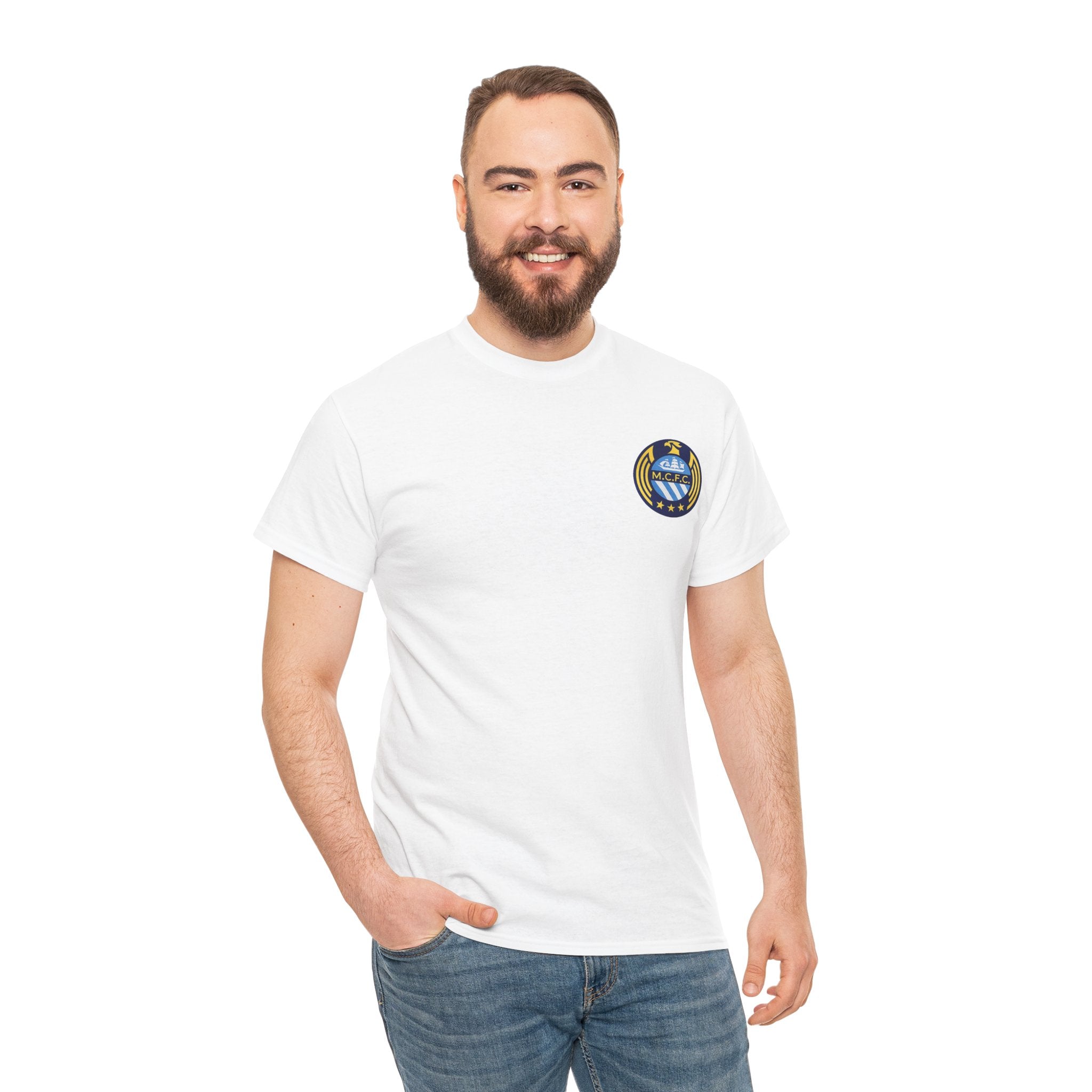 MCFC Unofficial Crest / Badge Tee — Nautical Compass Emblem Shirt