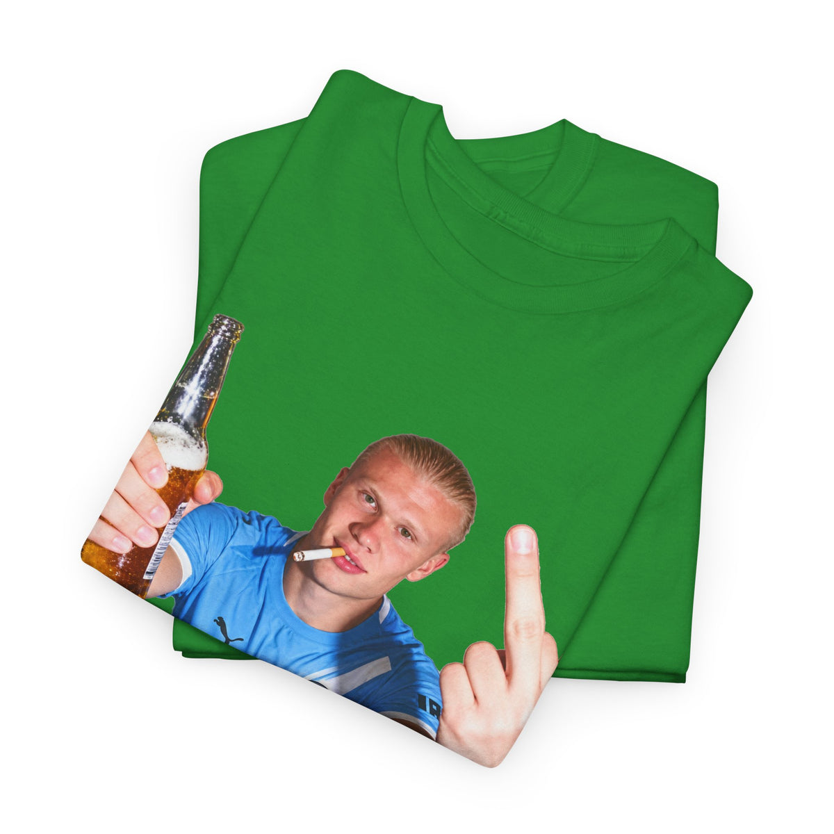 Erling Haaland on the p*** Unisex Heavy Cotton Tee