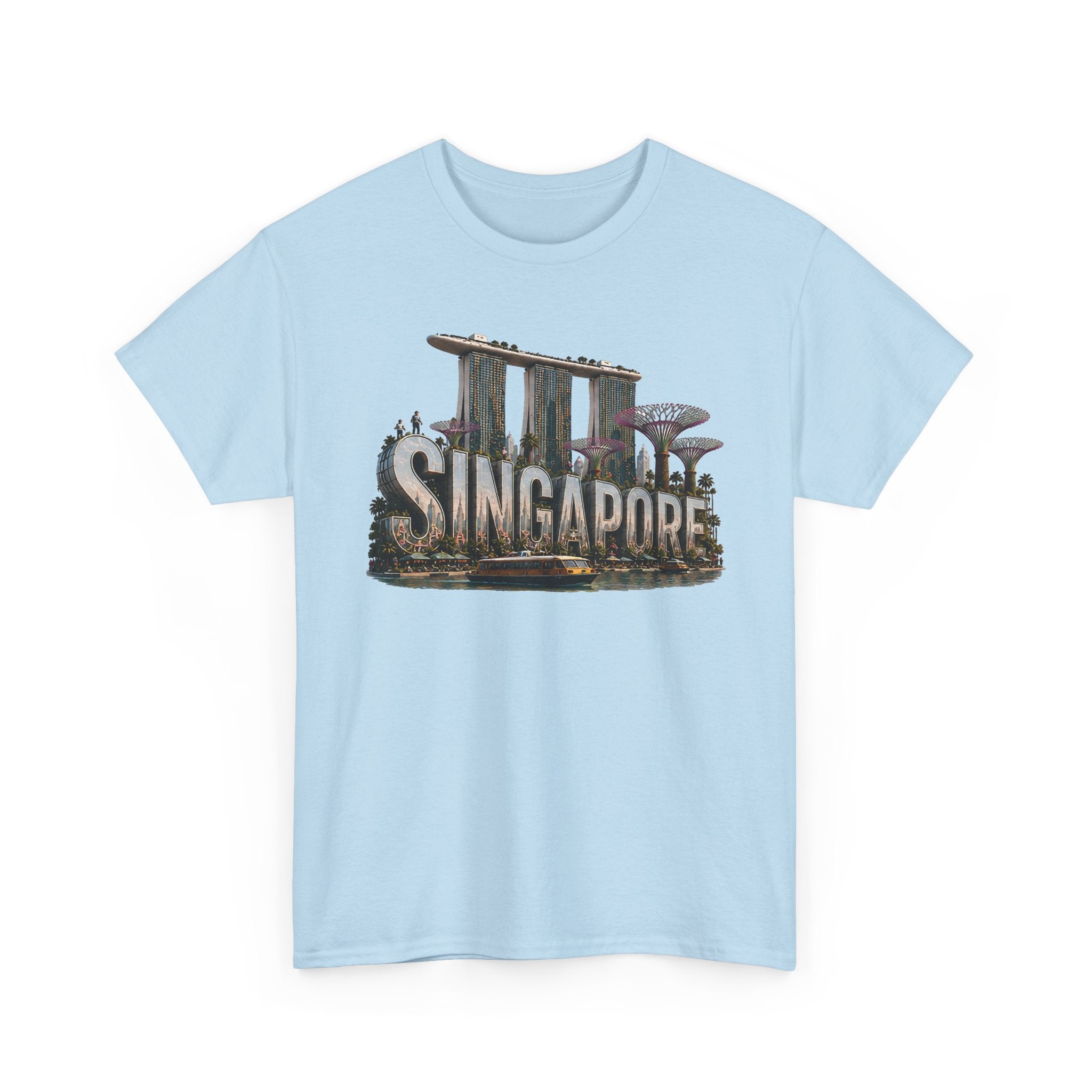Singapore Skyline T-Shirt — Marina Bay Sands & Supertree Graphic Tee