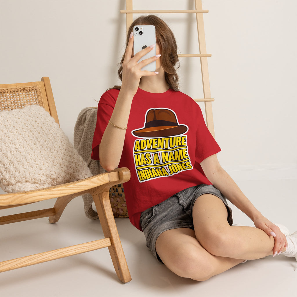 Adventure Has a Name Indiana Jones Graphic Cotton T-Shirt