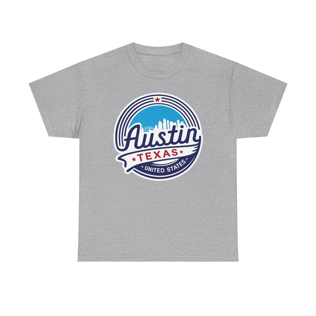 Austin Texas Retro Skyline T-Shirt — Vintage City Pride Tee