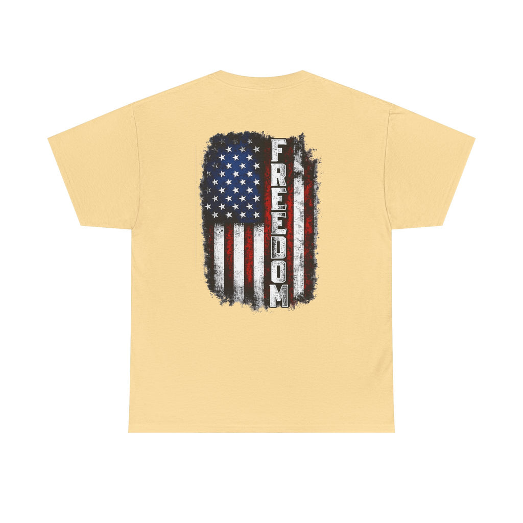 Freedom American Flag T-Shirt — Distressed USA Patriotic Tee