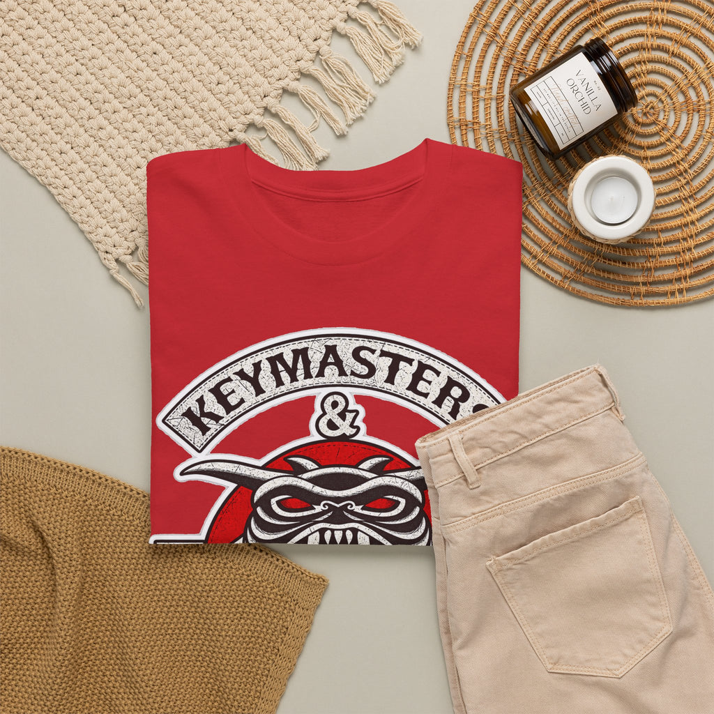 Keymasters & Gatekeepers Tee — Retro Demon Key Emblem Shirt (Since 1984)