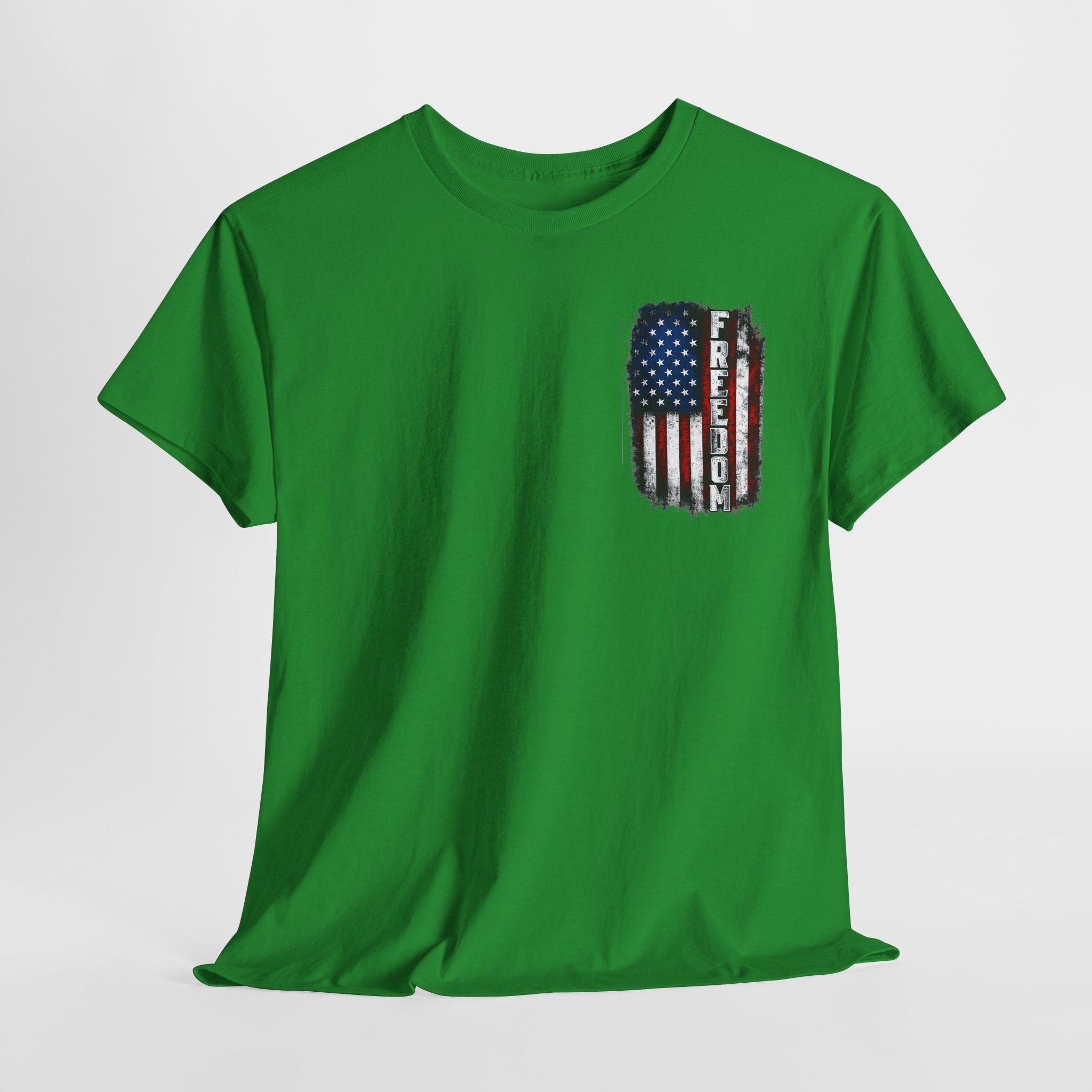 Freedom American Flag T-Shirt — Distressed USA Patriotic Tee