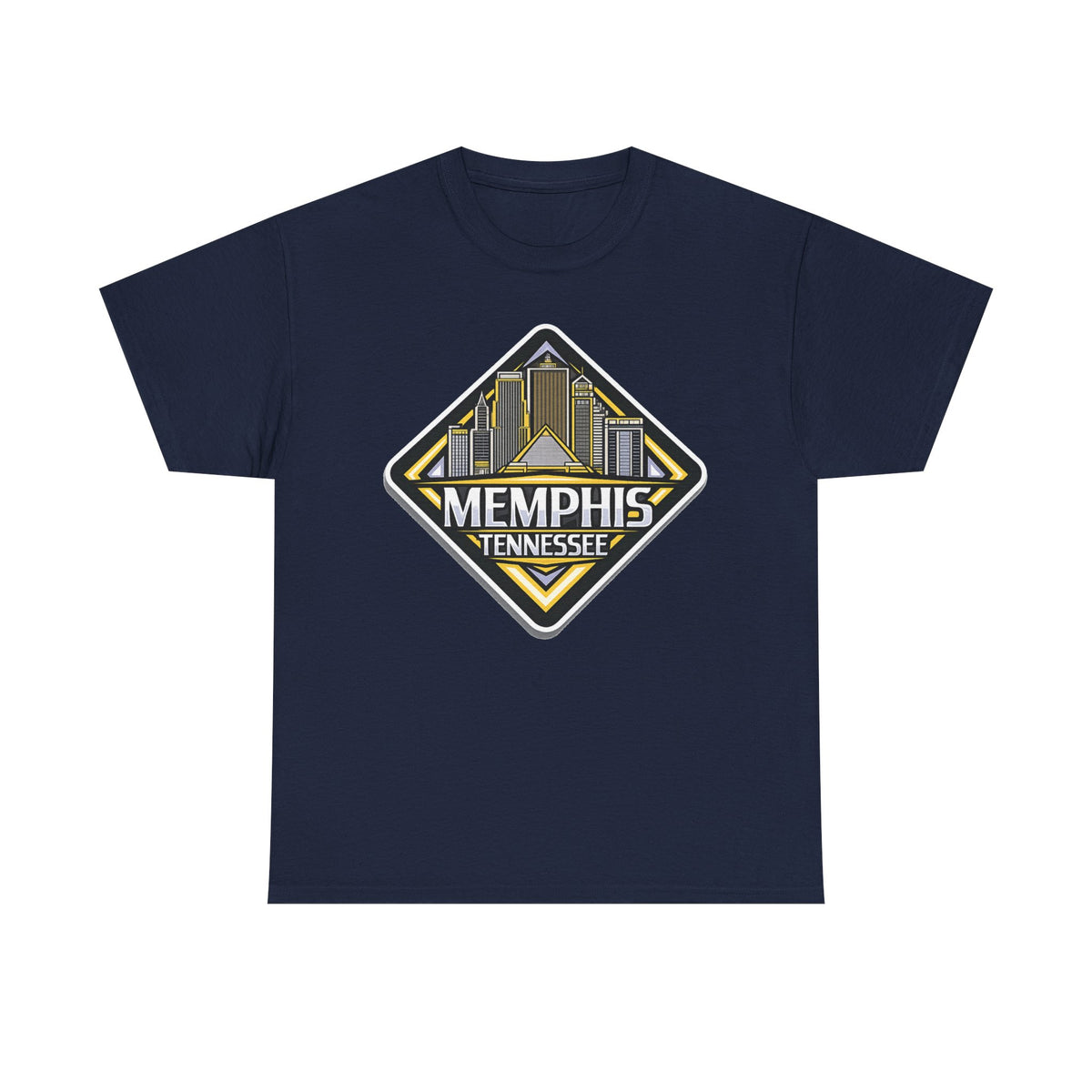 Memphis Tennessee Skyline T‑Shirt — Retro City Badge Tee