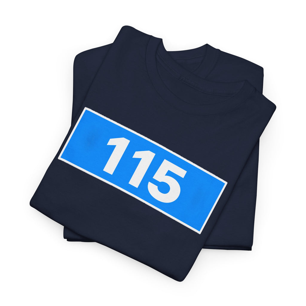 Manchester City 115 Inspired Minimalist Graphic Cotton T-Shirt