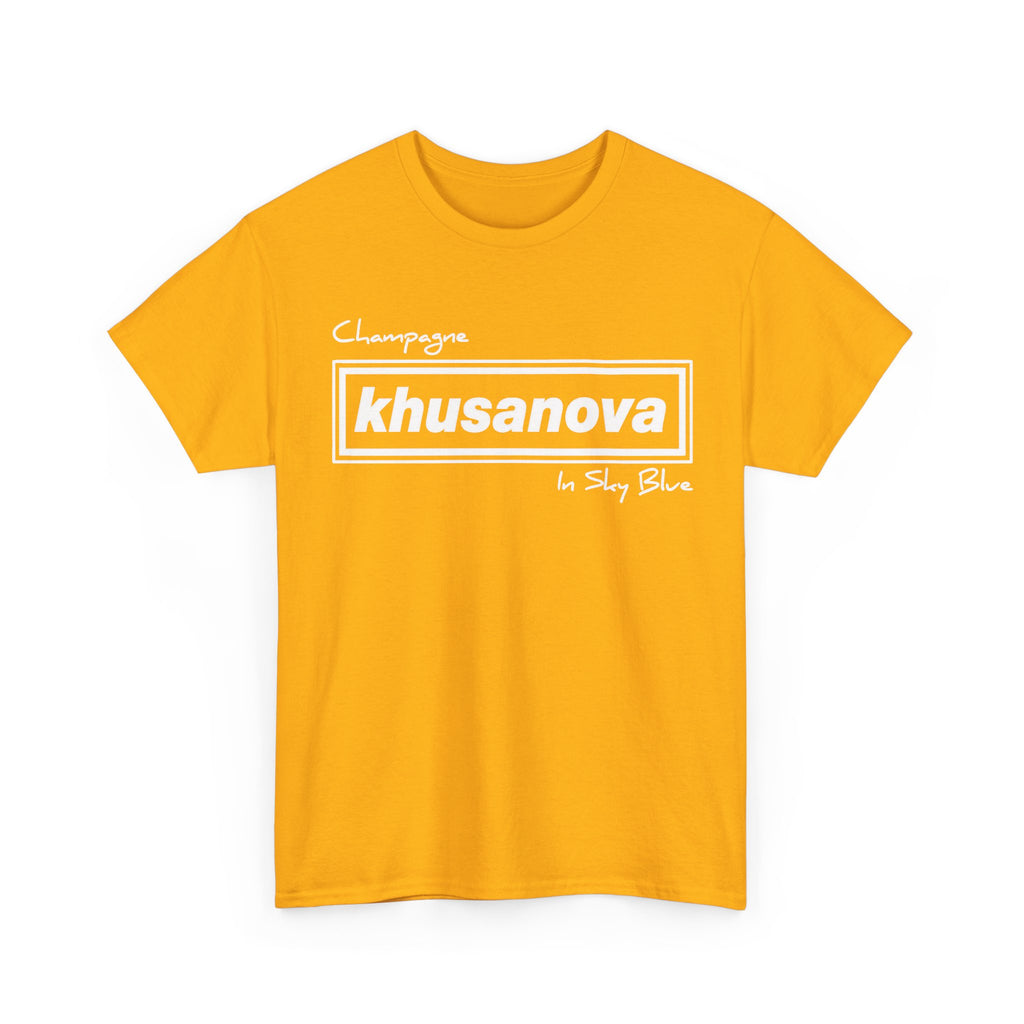 Khusanova Logo T-Shirt — Minimal Black Graphic Tee