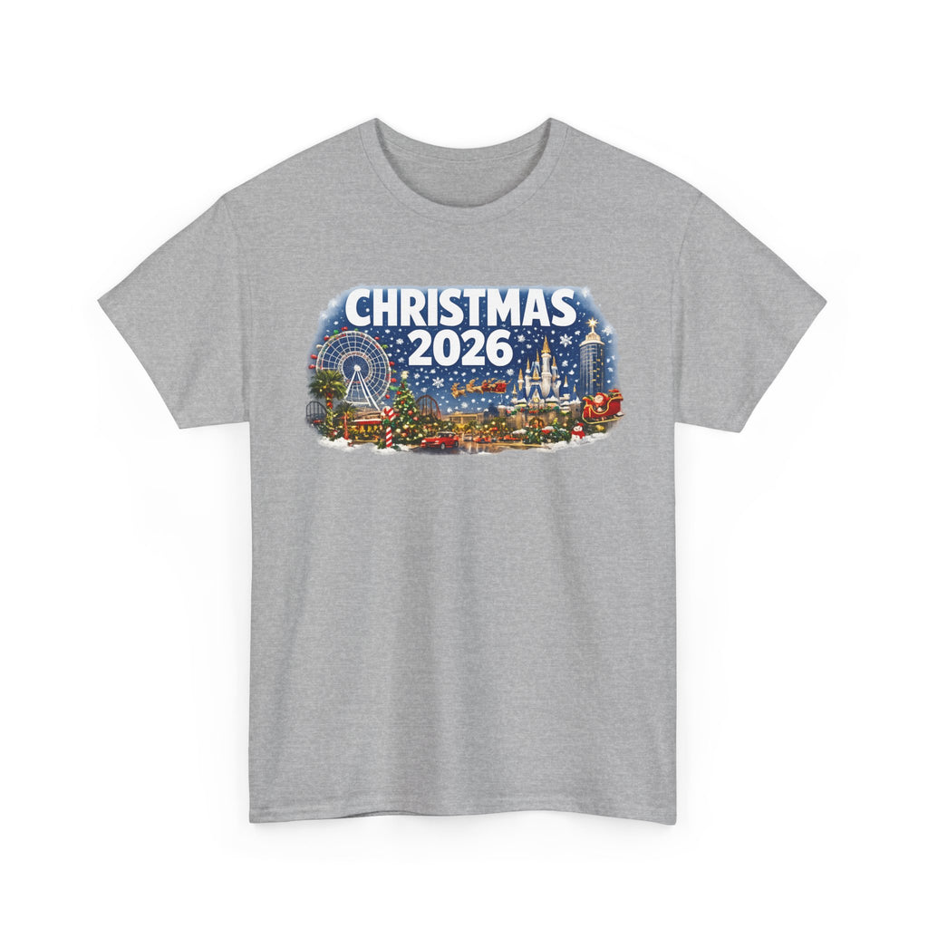 Christmas 2026 Holiday Tee — Festive Winter Village Graphic T-Shirt