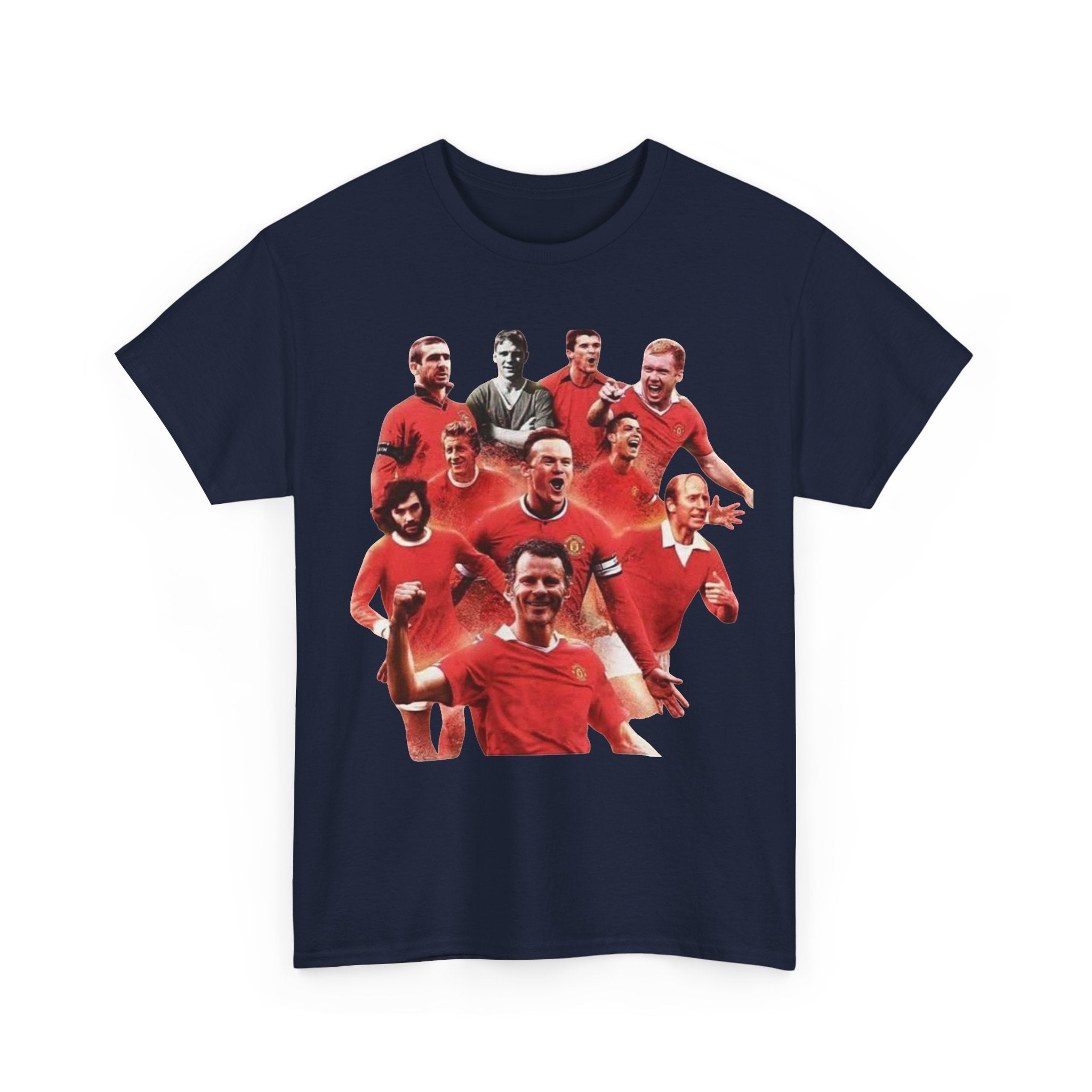 Manchester United Legends T‑Shirt — Retro Team Collage Football Tee
