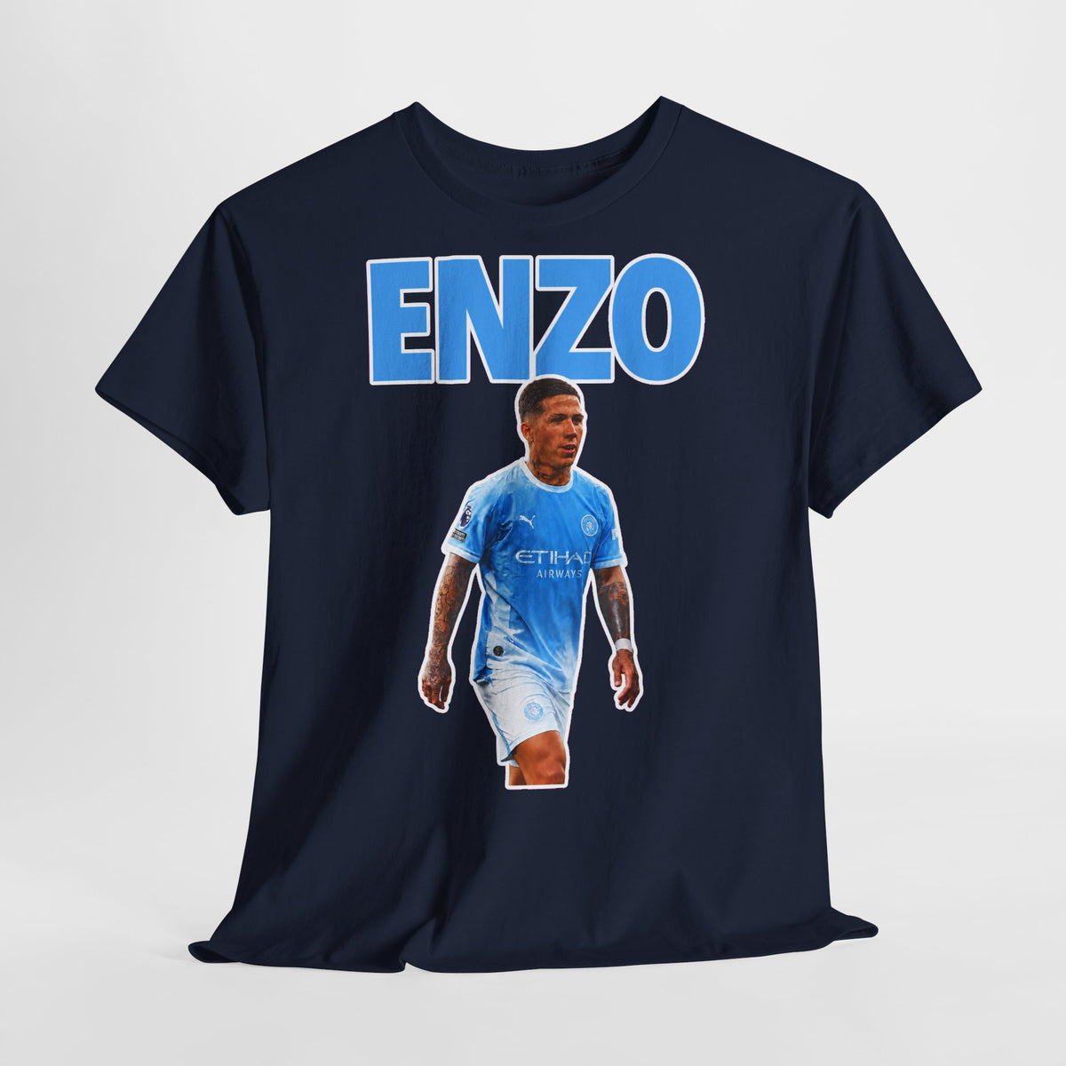 Enzo Fernandez Manchester City Inspired Cotton T-Shirt